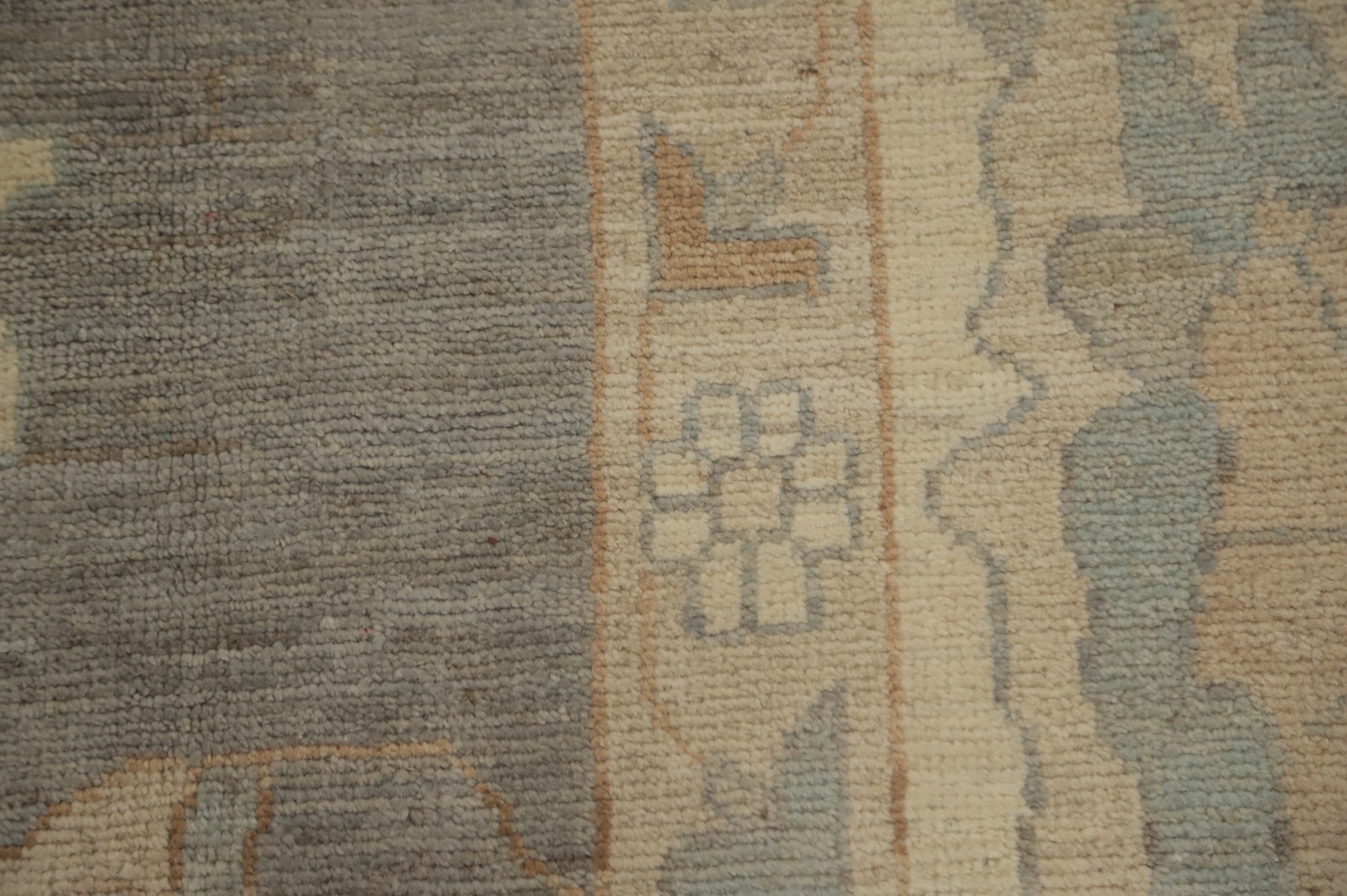 Gray Oushak Turkish Area Rug 8×10 Hand-knotted Wool Oriental Carpet for Any Room