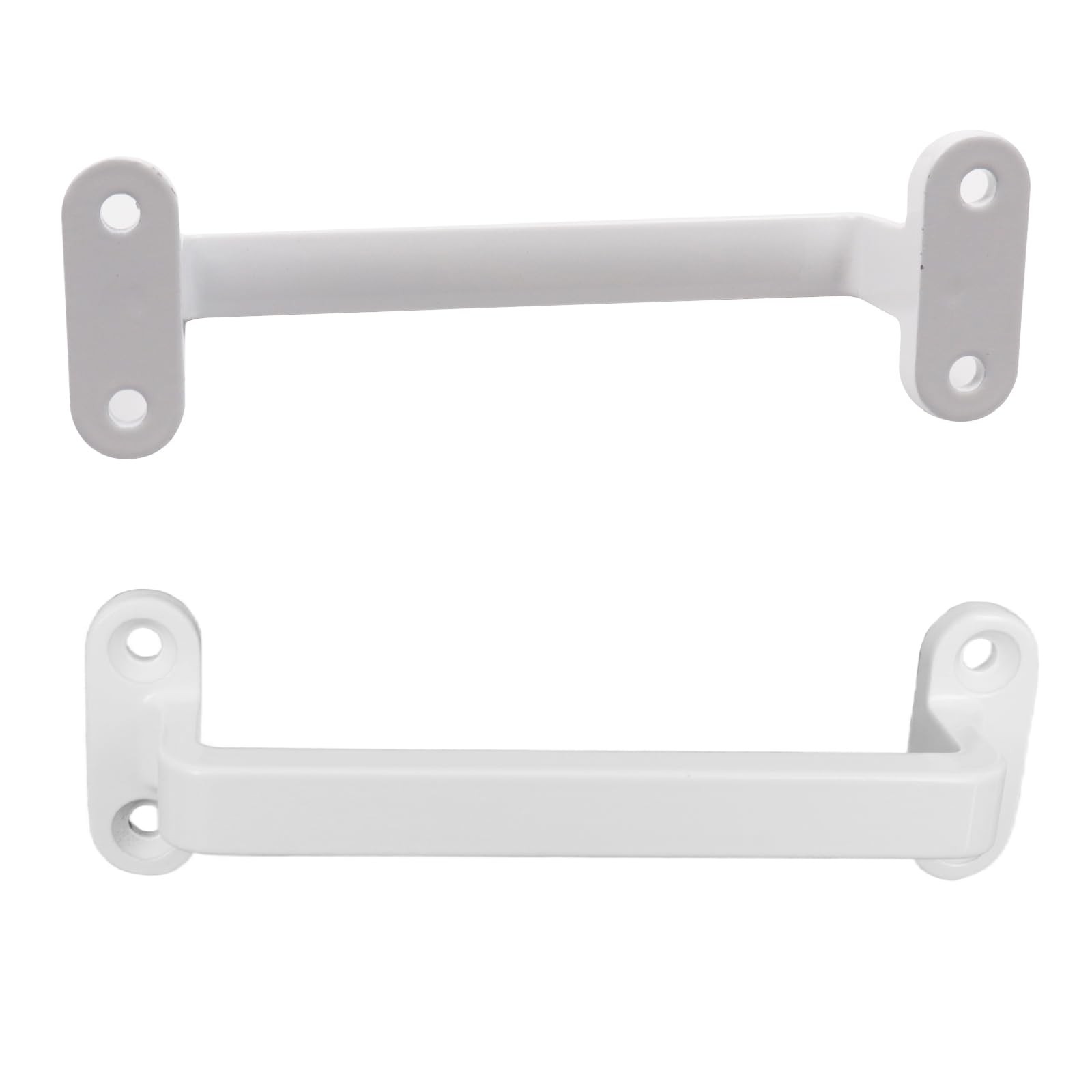 2 PCS Metal Gate Pulls Shed Door Handle Cabinet Drawer White 4.17 Inch