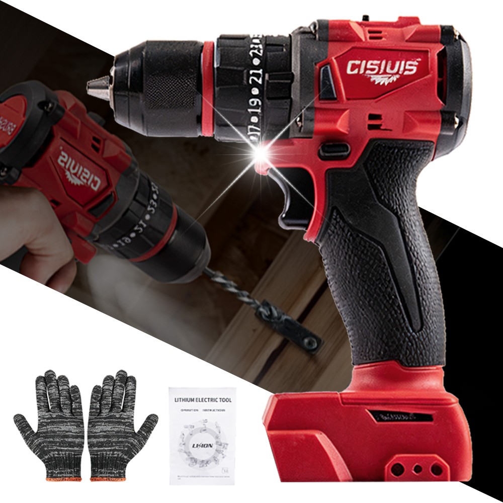 Compatible Milwaukee M18 Battery 35N.m Brushless Drill Driver Bare Tool