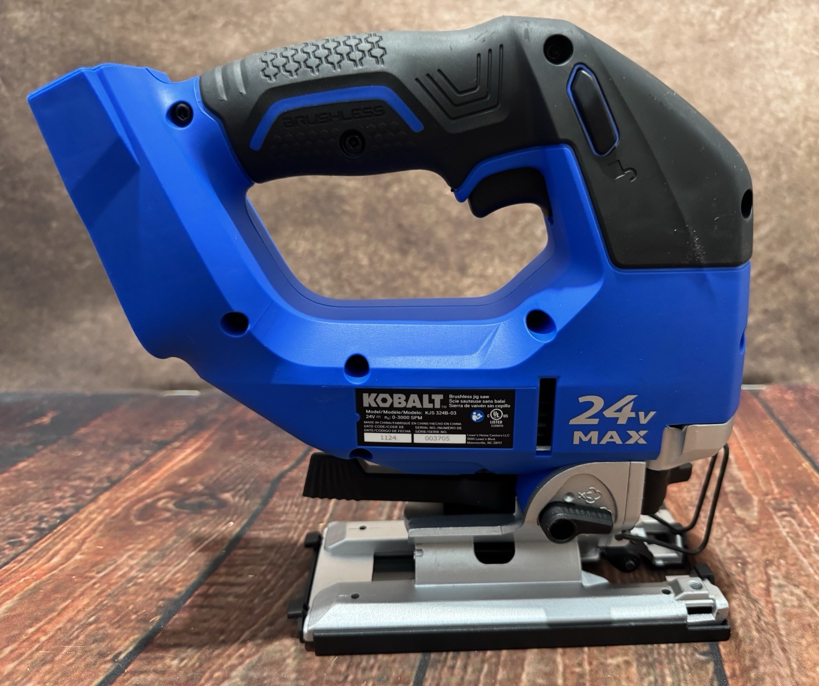 Kobalt KJS324B-03 24V MAX Brushless Jig Saw – TOOL ONLY