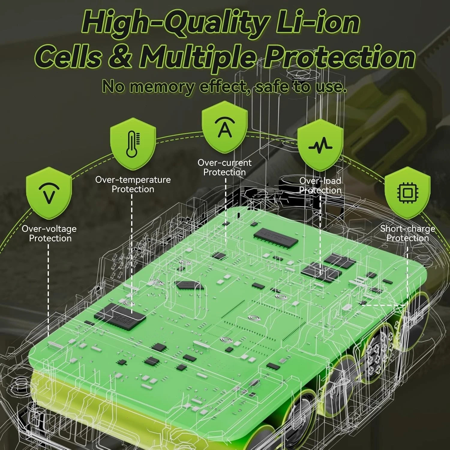 8.0Ah 18Volt For RYOBI P108 18V For One+ Plus High Capacity Lithium Ion Battery