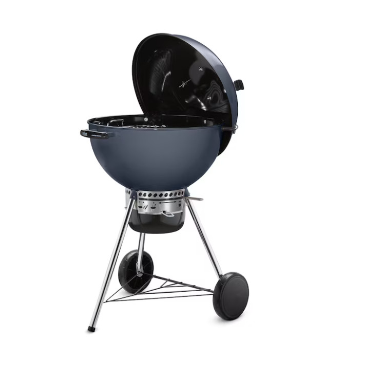 Weber Master-Touch 22-in W Slate Blue Kettle Charcoal Grill 14513601 – New