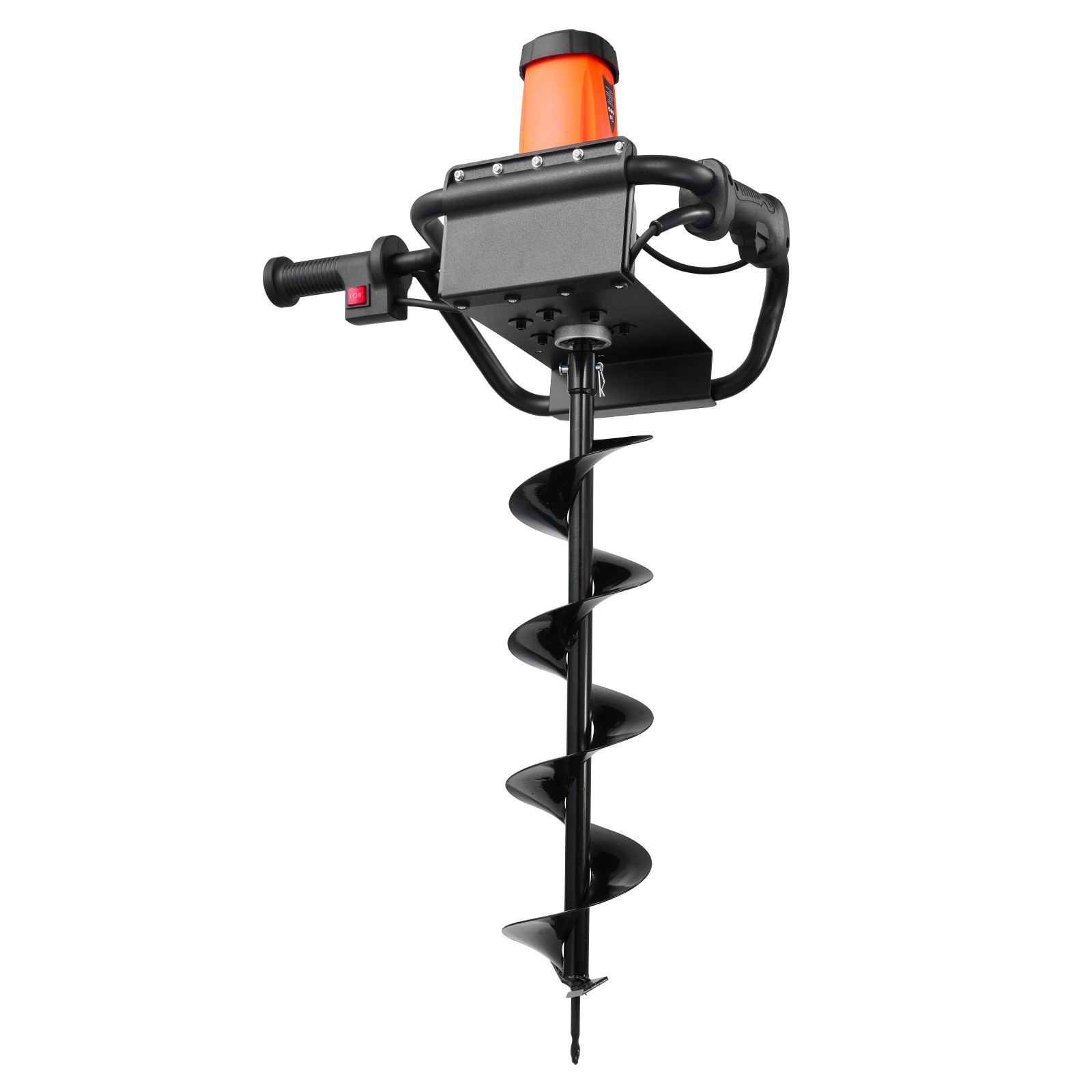 1500W Electric Post Hole Digger 5.71″ Earth Auger Bit+Extension Rod Quick Digger