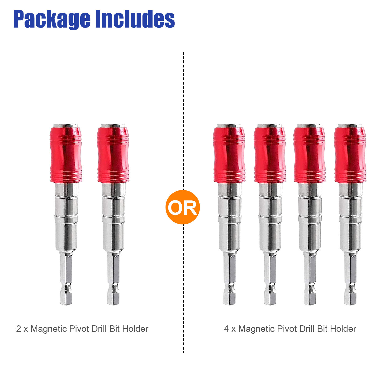 1/4″ Hex Pivoting Shank Quick Release Magnetic Screwdriver Extension Drill Bit