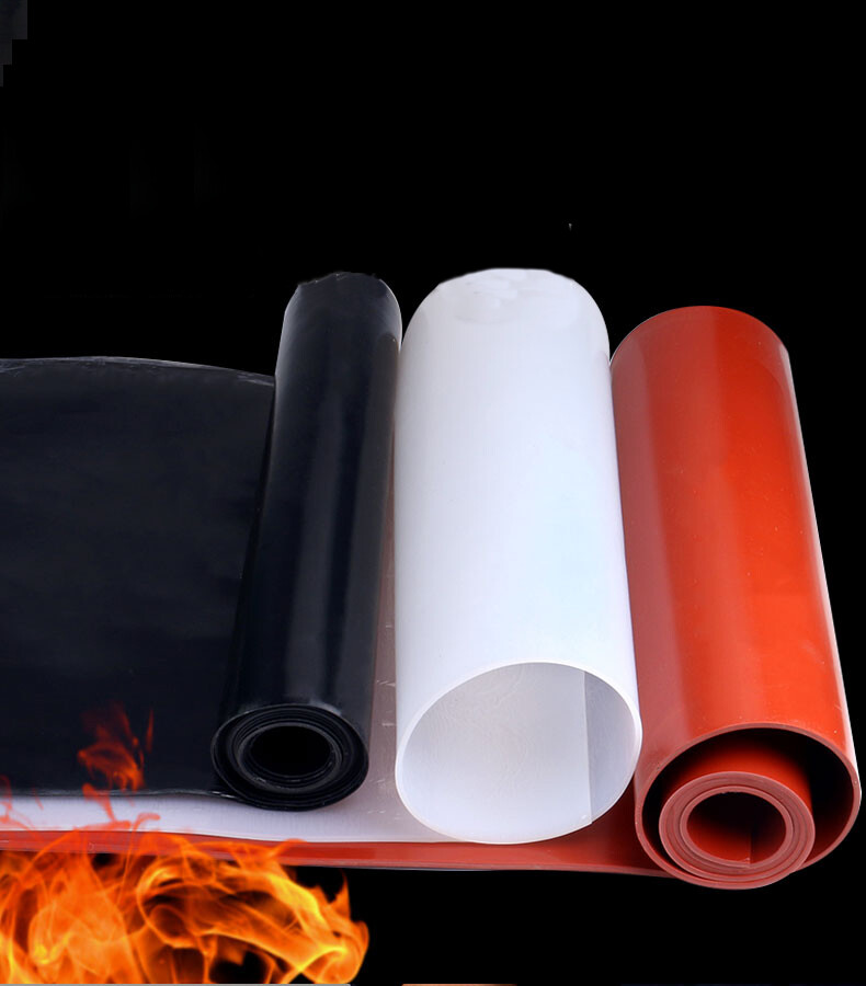 500x500mm Soft Silicone Rubber Sheet Mat Gasket Red Black White Thick 0.1mm-6mm