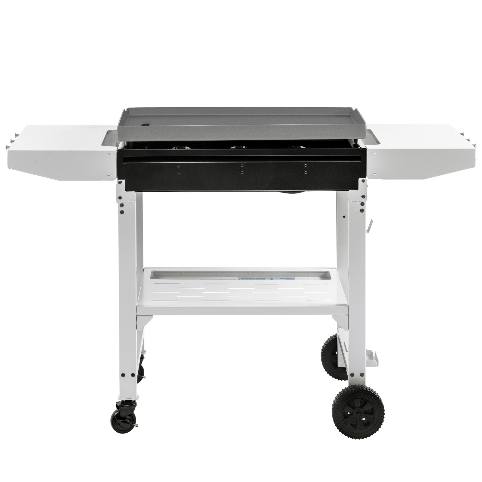 Royal Gourmet 28-Inch 3-Burner Propane Gas Griddle with Collapsible Side Shelves