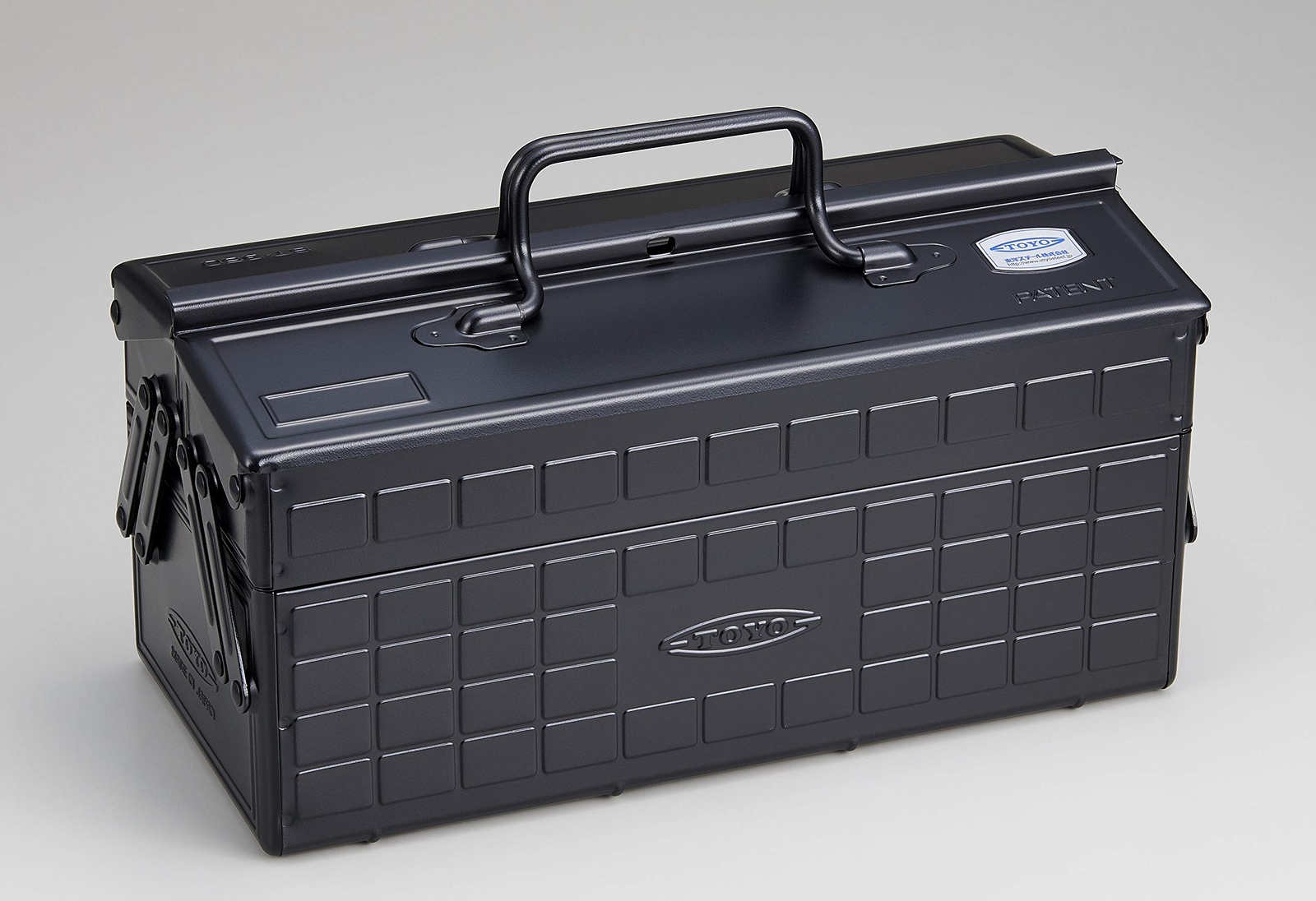 TOYO Steel 2-Stage Tool Box ST-350 Black 350x160x215mm 2.6kg Made in JAPAN NEW