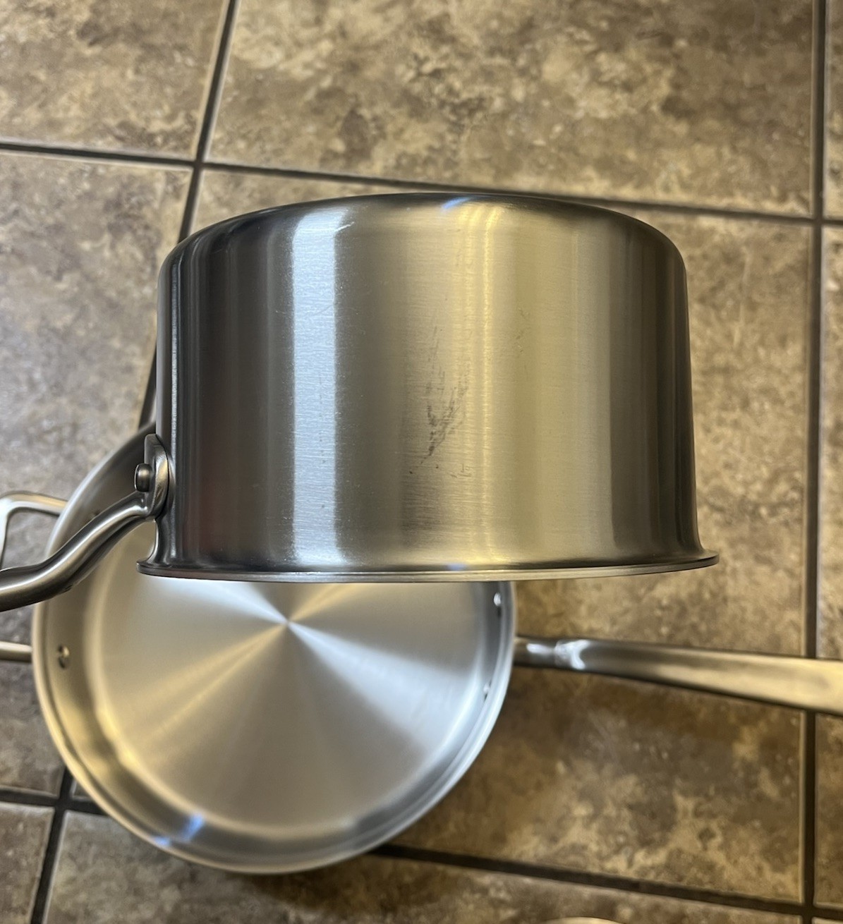 Made In Cookware Stainless 3.5 QT Saute Pan Pot & 2QT Saucepan Made-In Italy