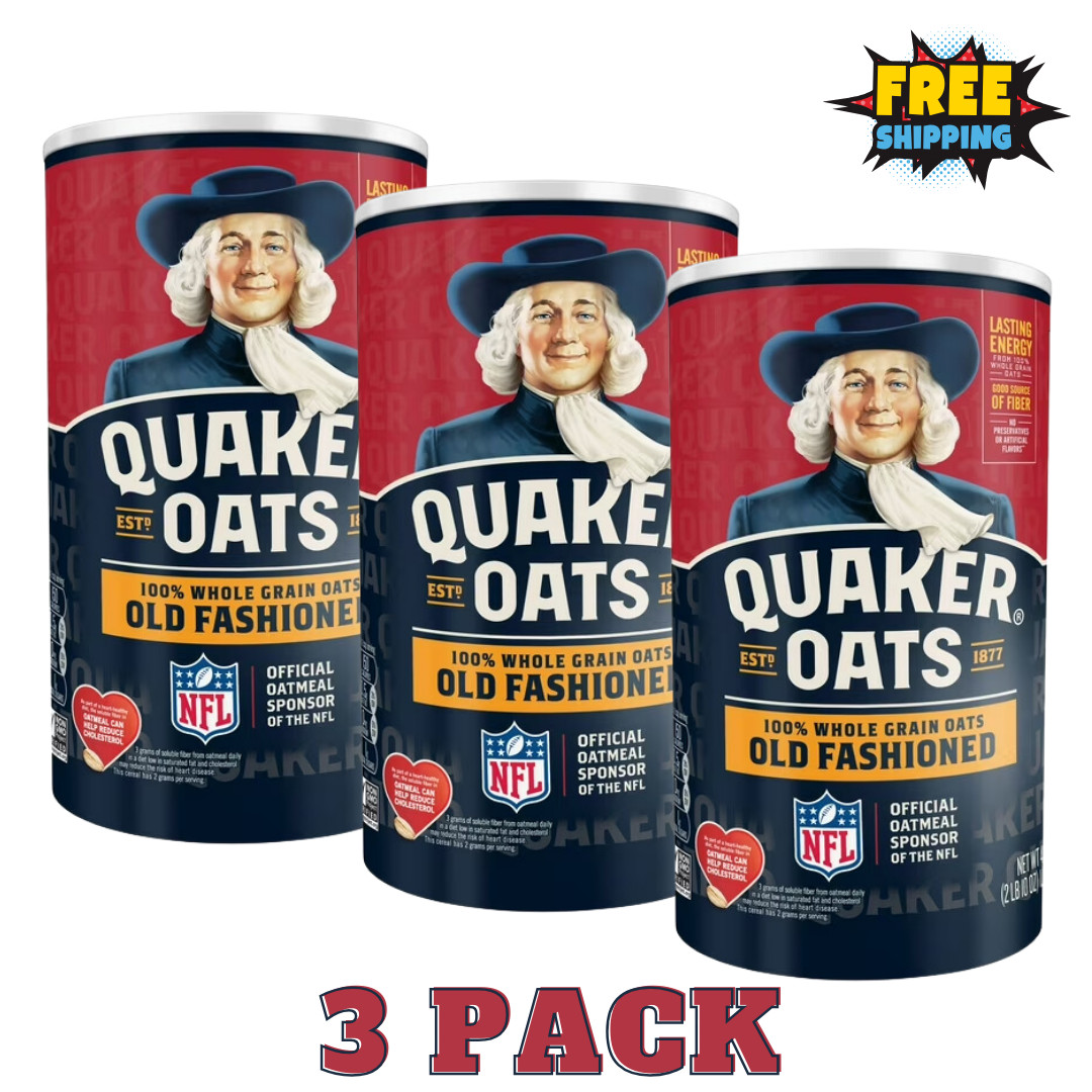 Quaker Old Fashioned Instant Whole Grain Oatmeal, 42 Oz Canister