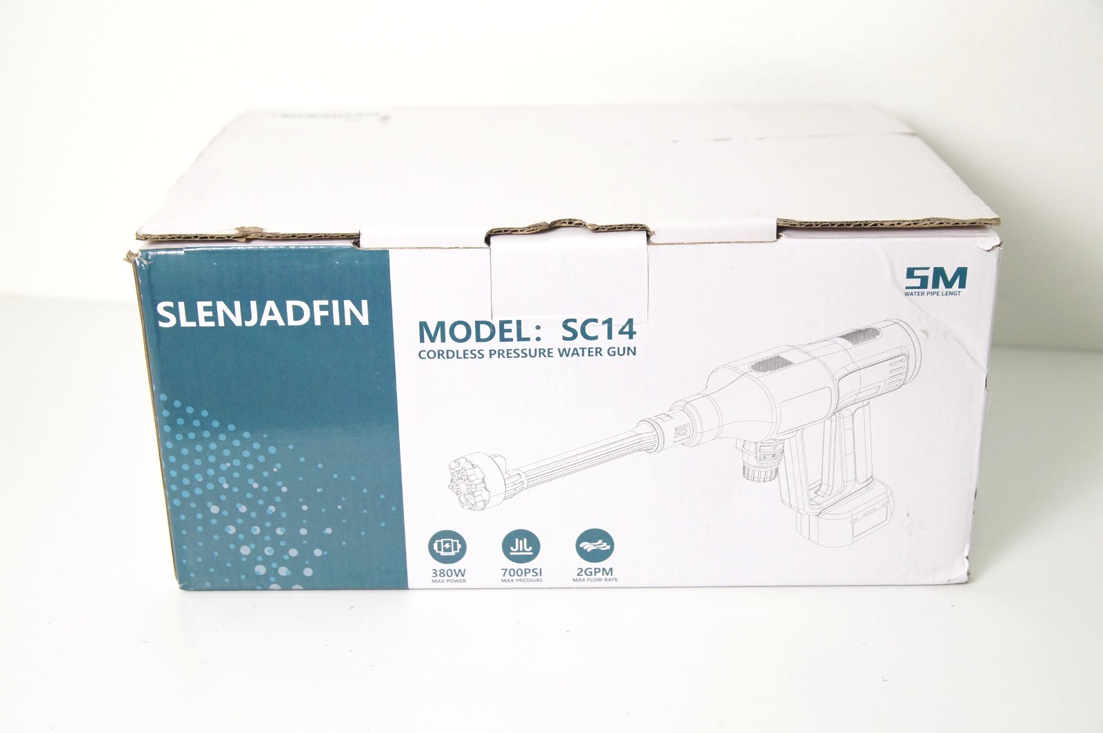 Slenjadfin Cordless Pressure Water Gun For Car Wash – Does Not Include Battery