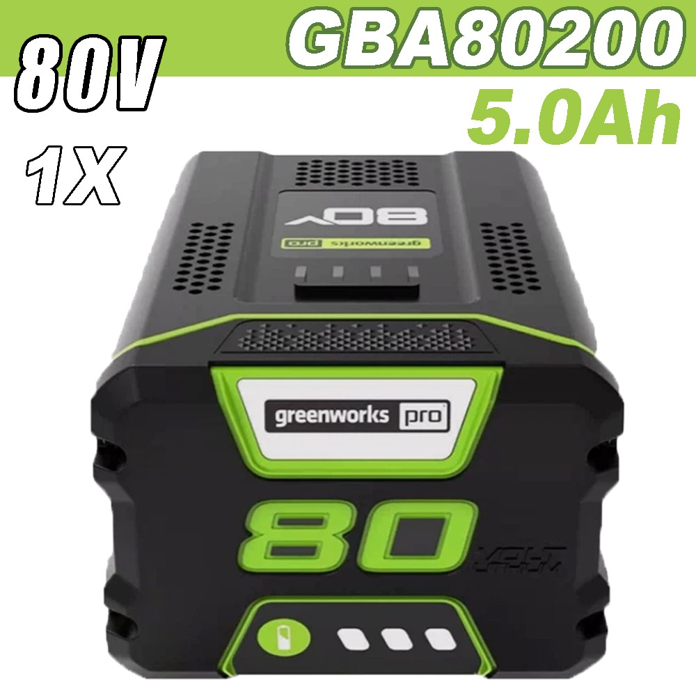 5.0Ah Battery Replace FOR Greenworks 80V Lithium Ion Li-ion BAB727 GBA80200 NEW