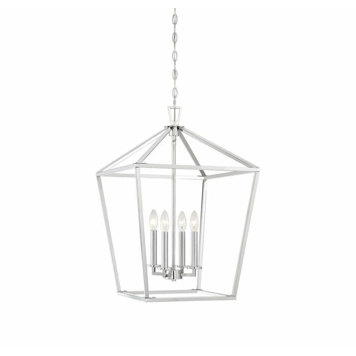 Savoy House Lighting Townsend Four Light Pendant Polished Nickel 3-321-4-109 NEW