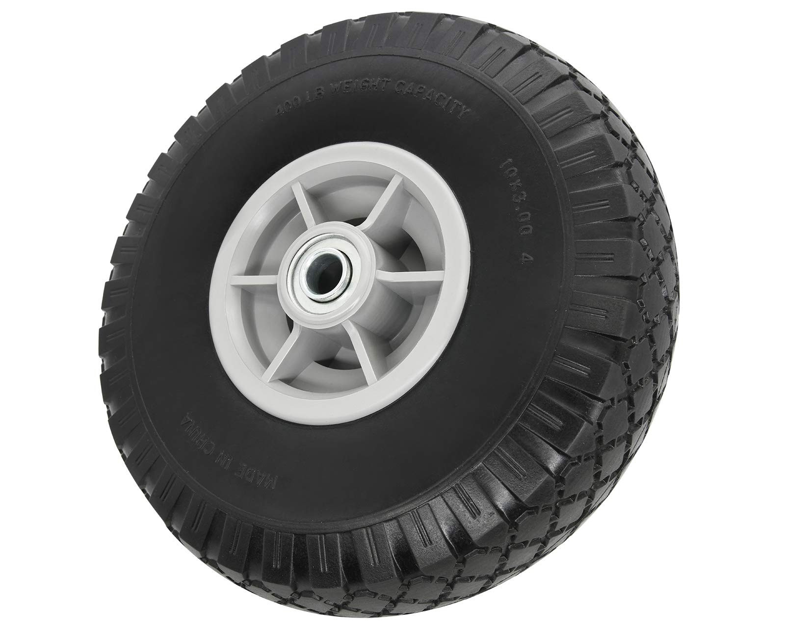 10×3.00-4 Flat Free Tire, 10″ Heavy Duty Replacement Tire and Wheel Assemblie…