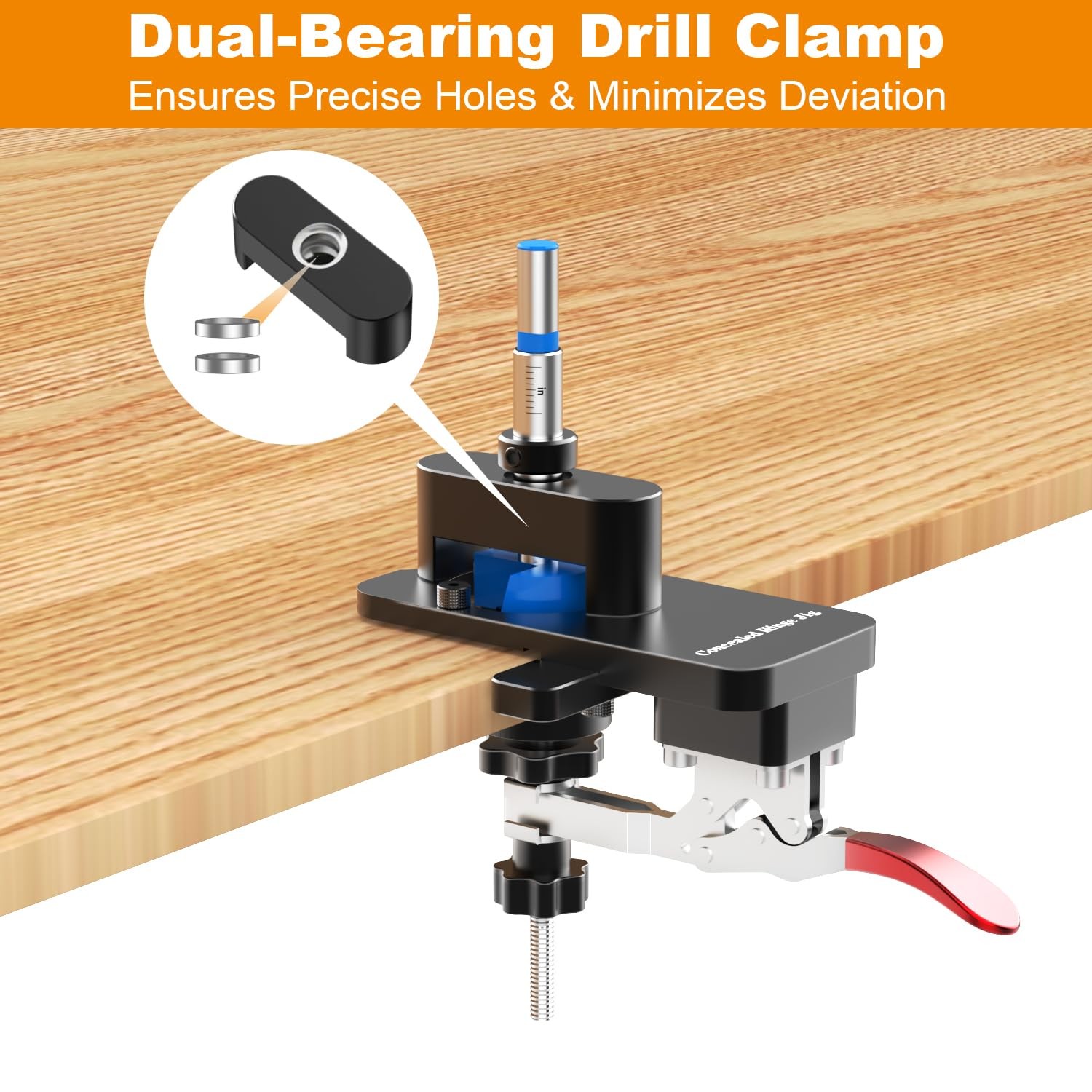 Concealed Hinge Jig, 26mm & 35mm Metal Cabinet door Hinge Jig Hole Drilling w…