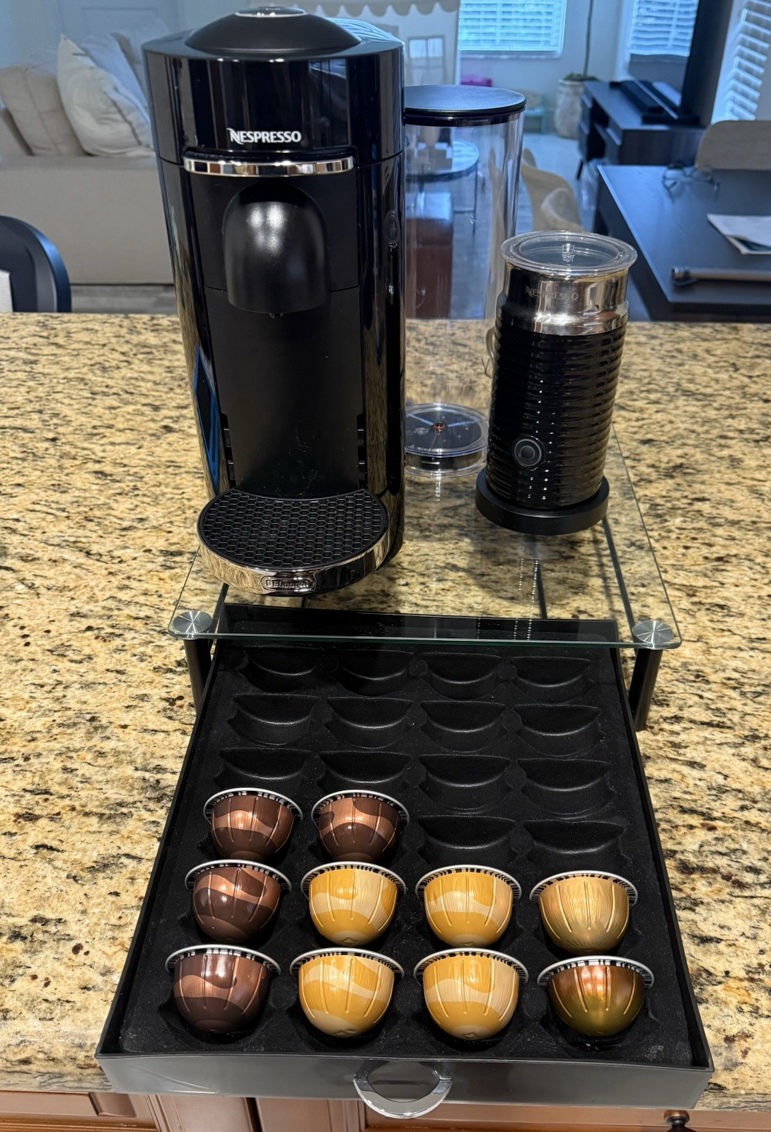 NEW Nespresso Vertuo Plus Deluxe Coffee & Espresso Maker Bundle w Aeroccino Milk