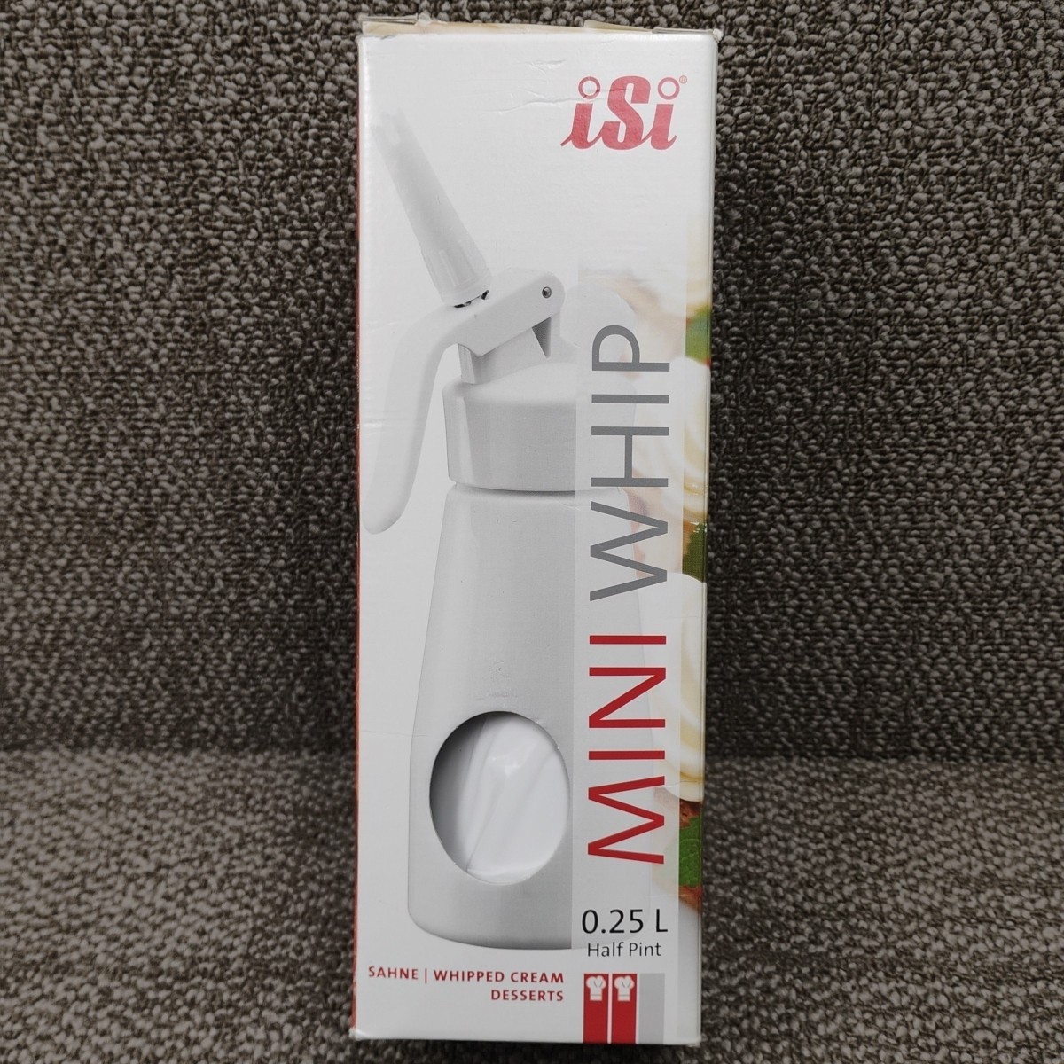 iSi Mini Whip White .25 L Half Pint New Whipped Cream Dess CHARGER NOT INCLUDED