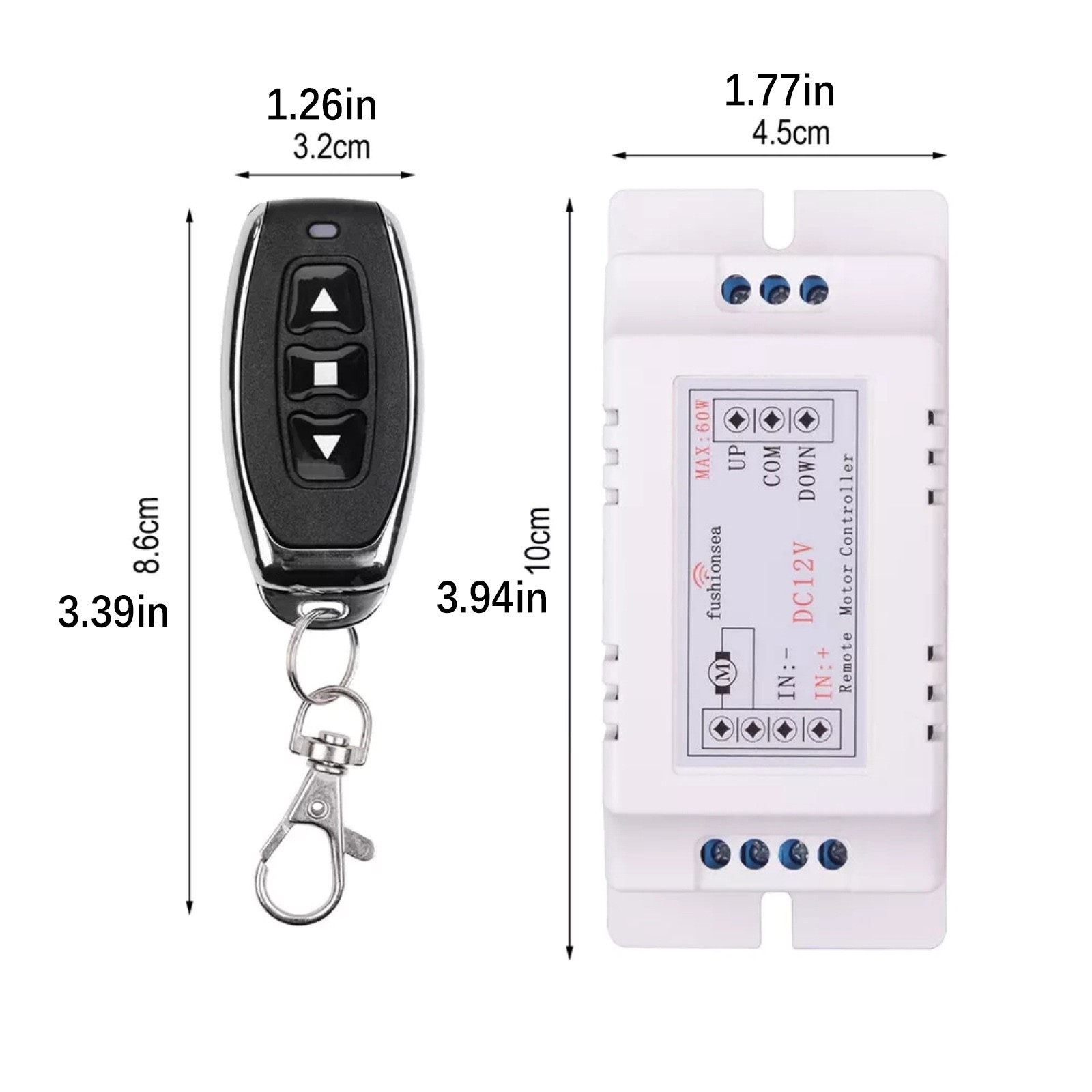 Motor Wireless Remote 12V Switch 2 Channel RF433MHz Universal Remote Control qq