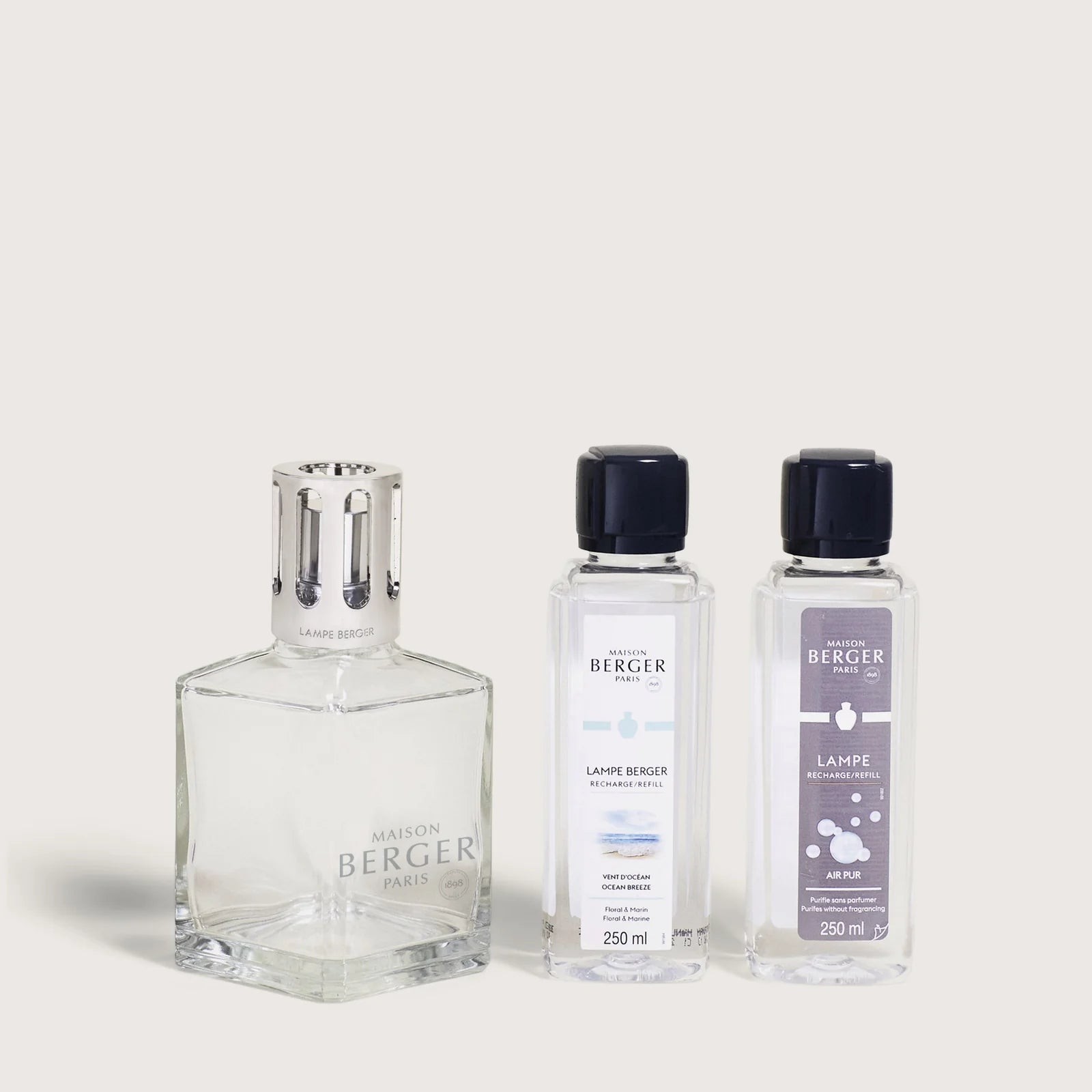 Maison Berger | Lampe Berger Essential Square Lamp Gift Set with Ocean Breeze