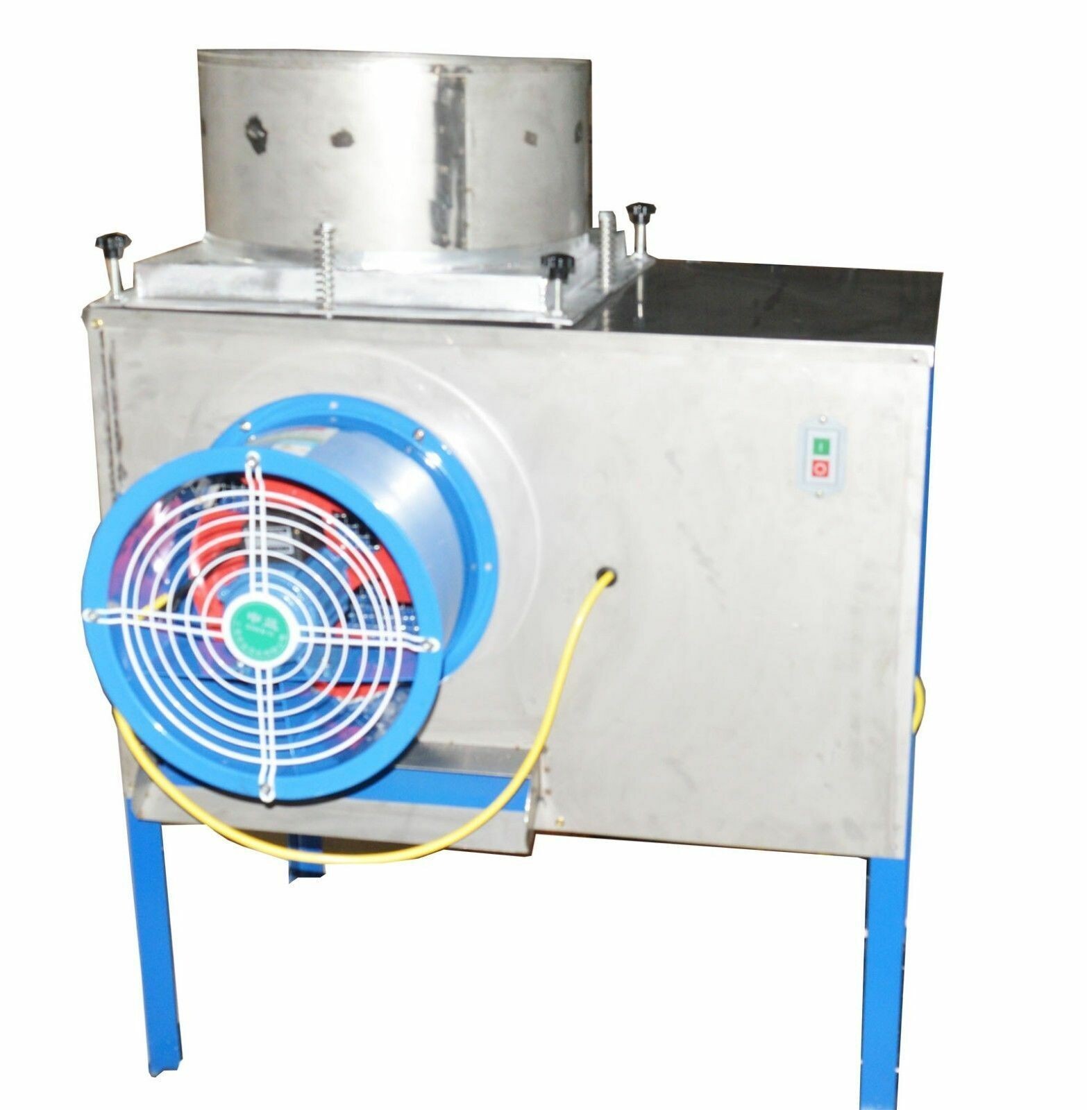 220V Commercial Auto Garlic Separator Peeler 1000KG/h Cylinder Pipe Fan