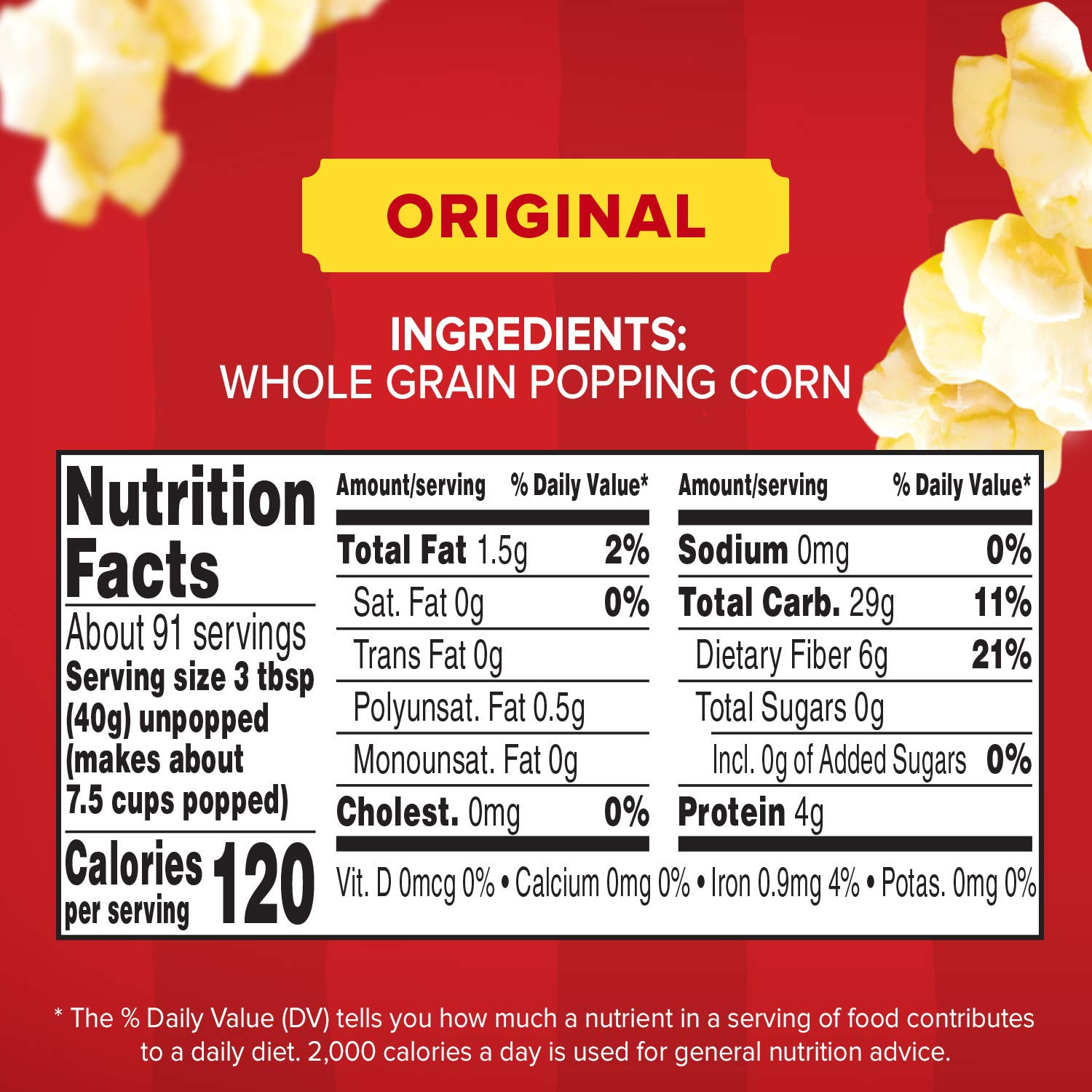 Orville Redenbacher’S Gourmet Popcorn Kernels, Original Yellow, 8 Lb