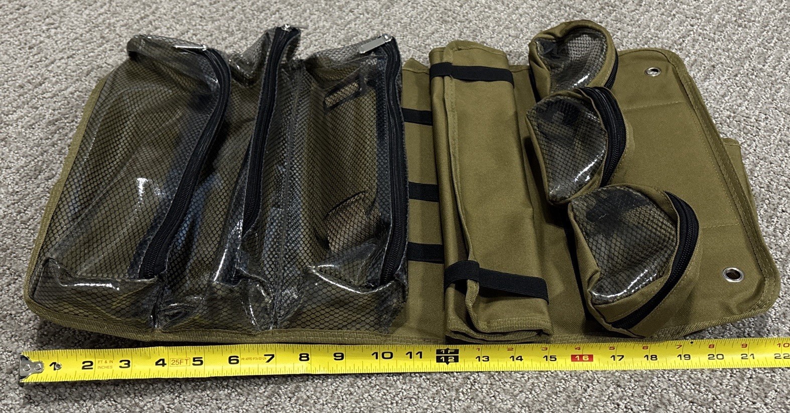 Roll Up Tool Bag Organizer With Kickstand – Compact Heavy Duty Motorcycle Too…