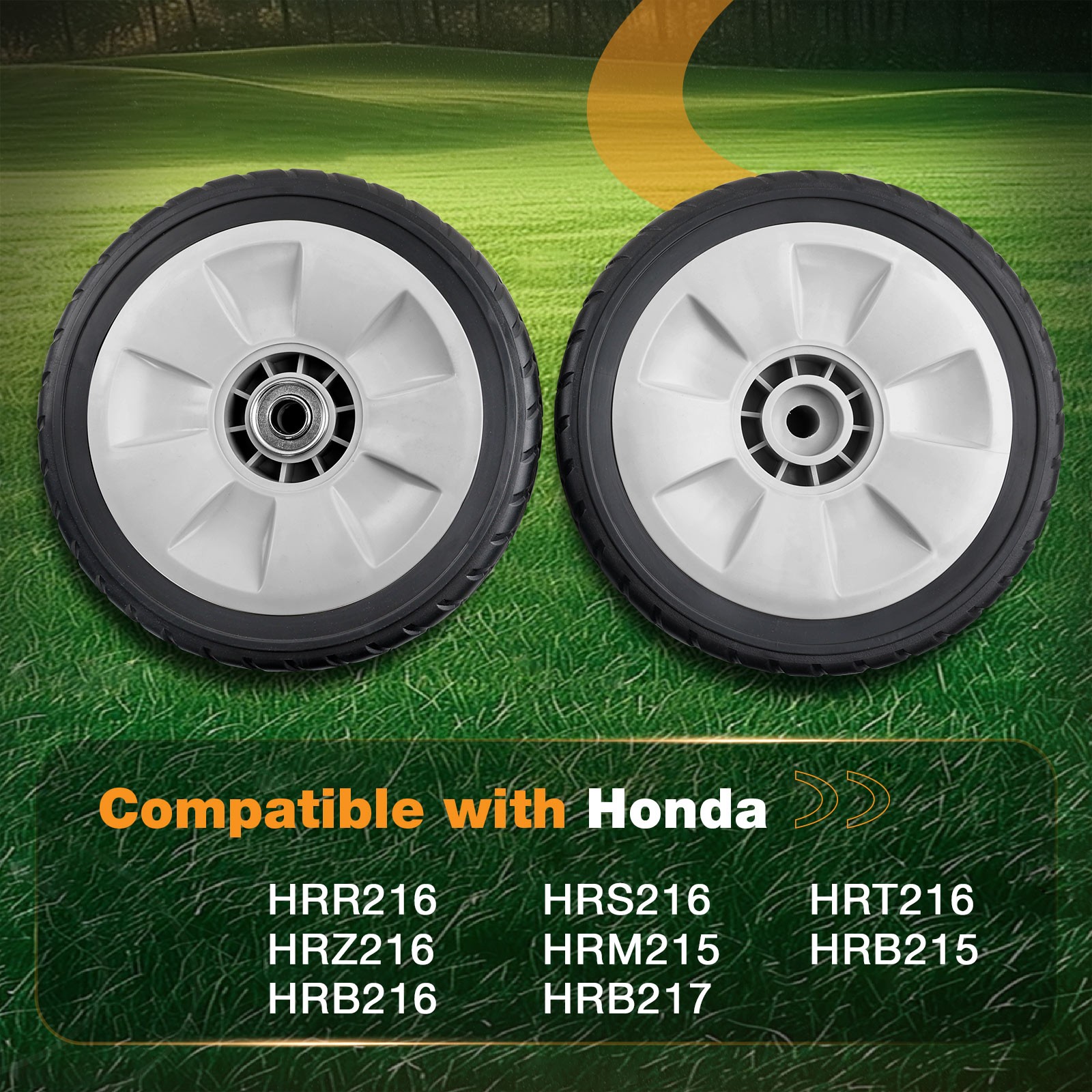 4 Pack 8″ Front Rear Drive Lawn Mower Wheels Kit Fit Honda HRR216 HRS216 HRT216