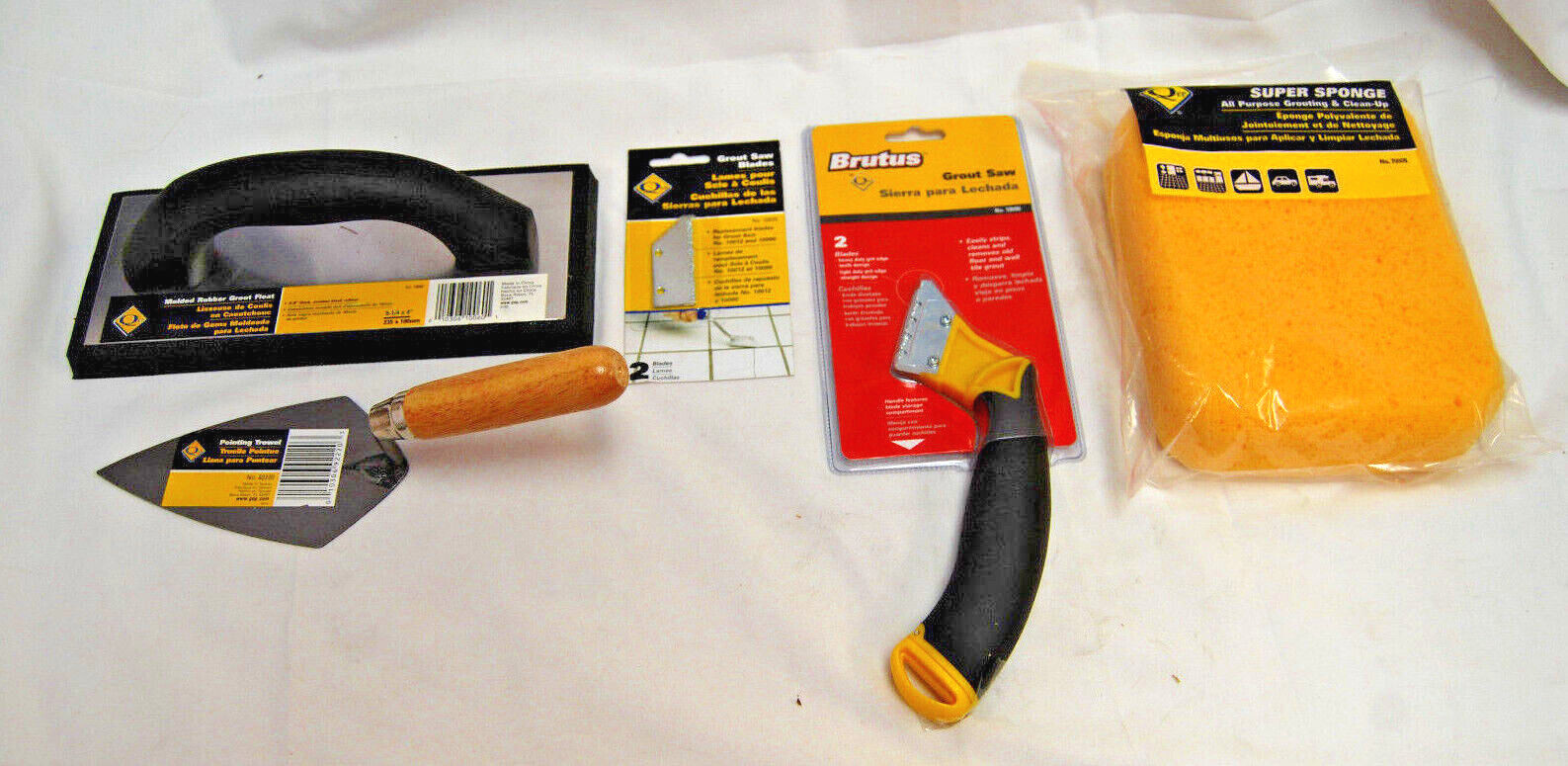 QEP Professional Grouting Tools Lot of 5 Assorted Pieces New S7328