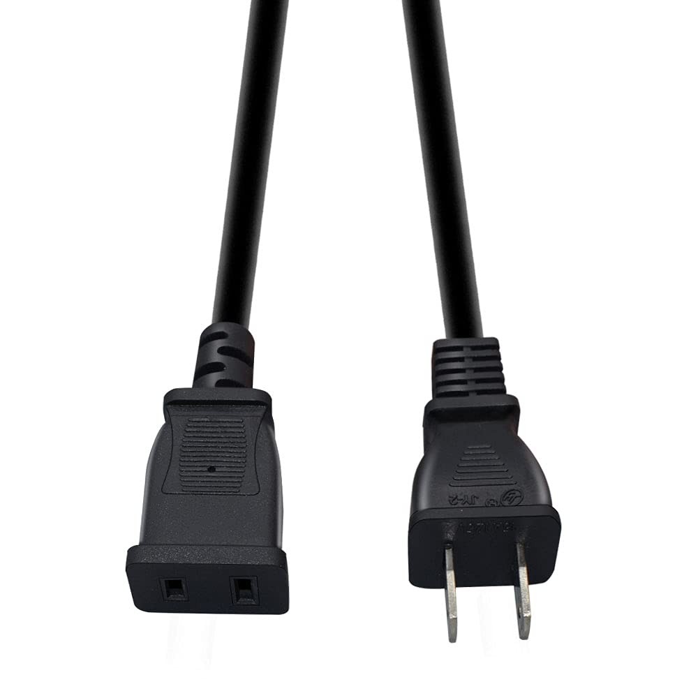 Toptekits (5ft/1.5m) USA Outlet Saver Power Extension Cord Cable 125V 15A 2-P…