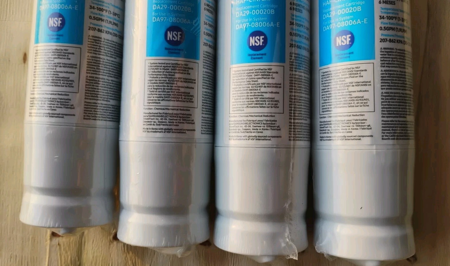 4 PACK HAF-CIN Genuine Samsung DA29-00020B Water Filter, USA