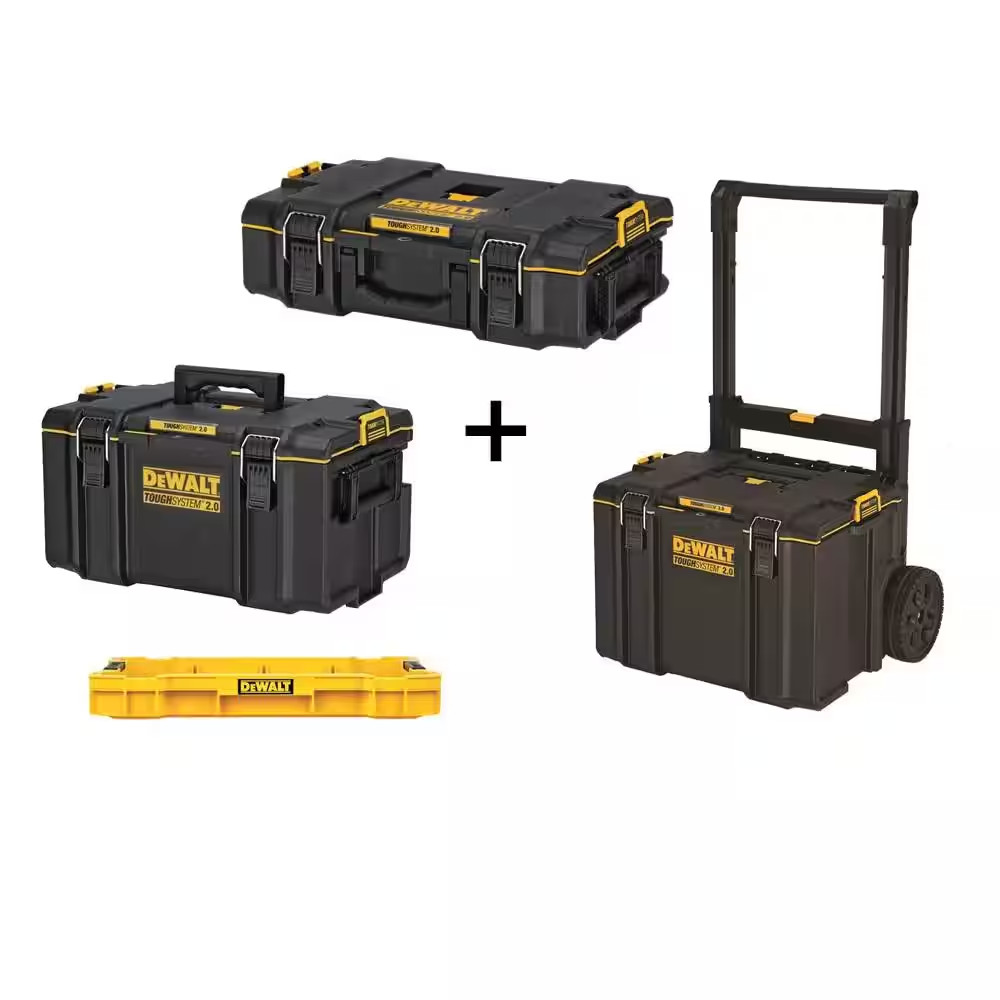 TOUGHSYSTEM 2.0 22 In. Small Tool Box, 22 In. Large Tool Box, 24 In. Mobile Tool