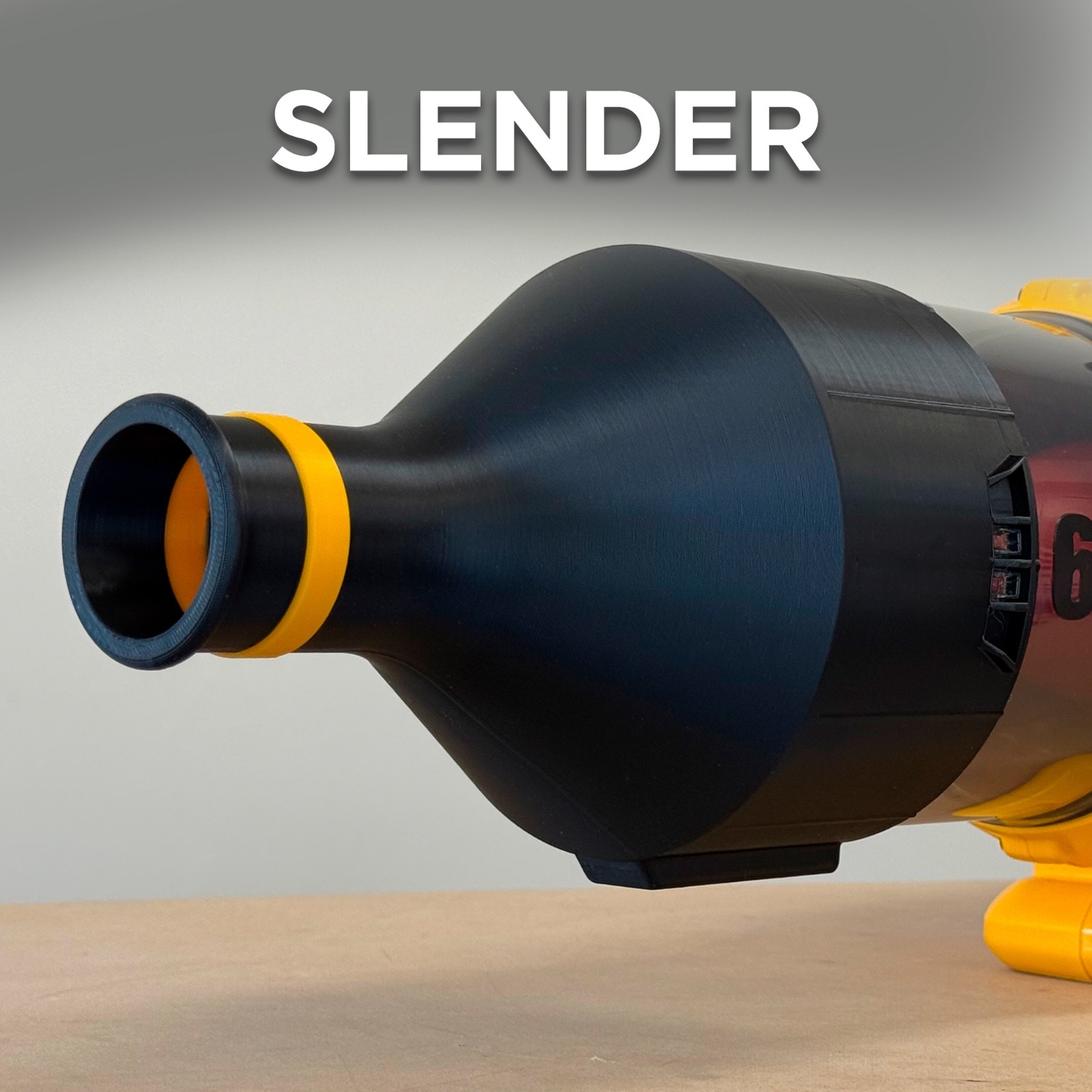 Slender Car Drying Nozzle for DeWalt 60V MAX Brushless Blower DCBL772, DCBL777