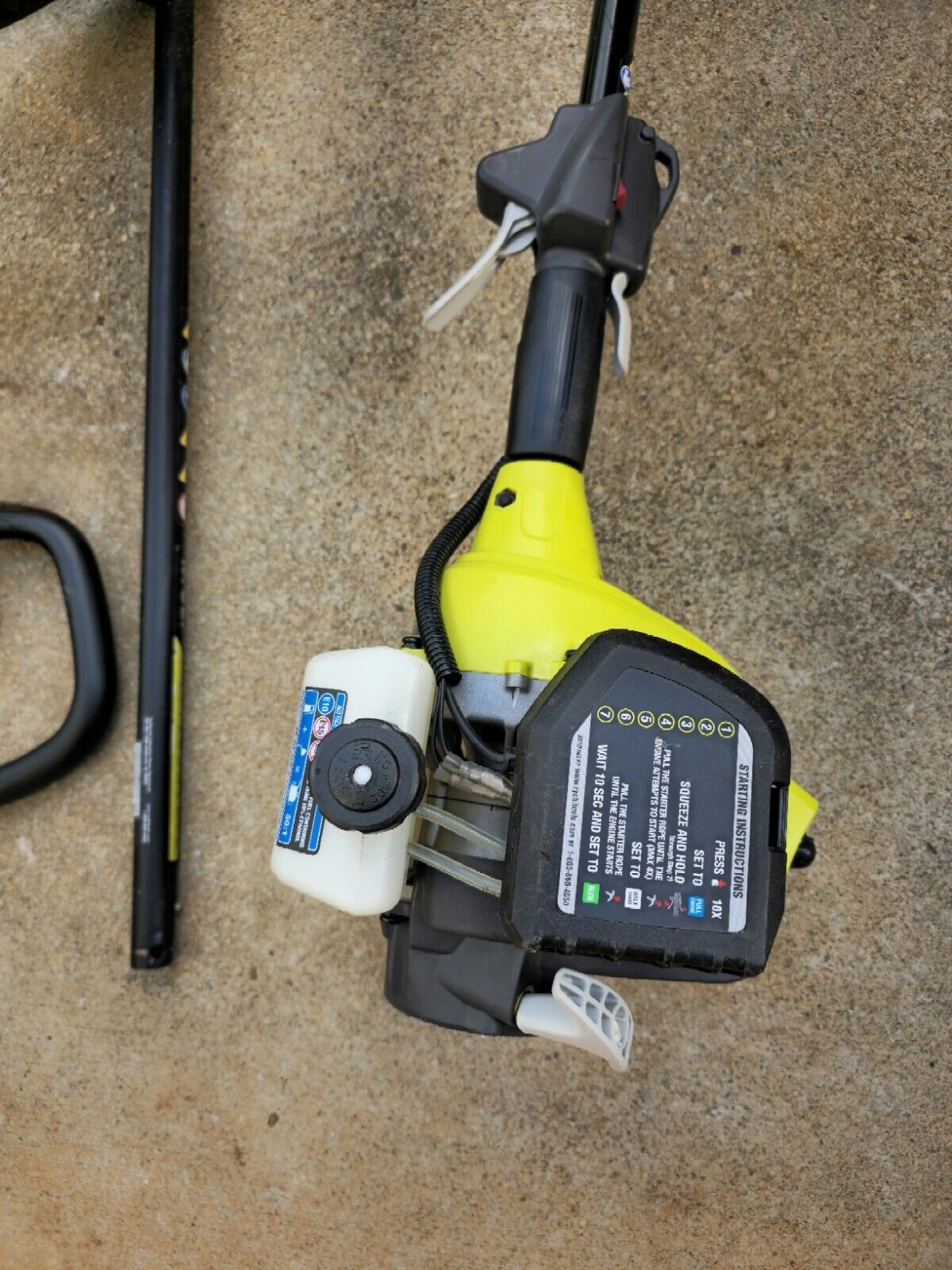 RYOBI String Trimmer 25cc 2-Cycle Gas-Powered Straight Shaft, Attachment Capable