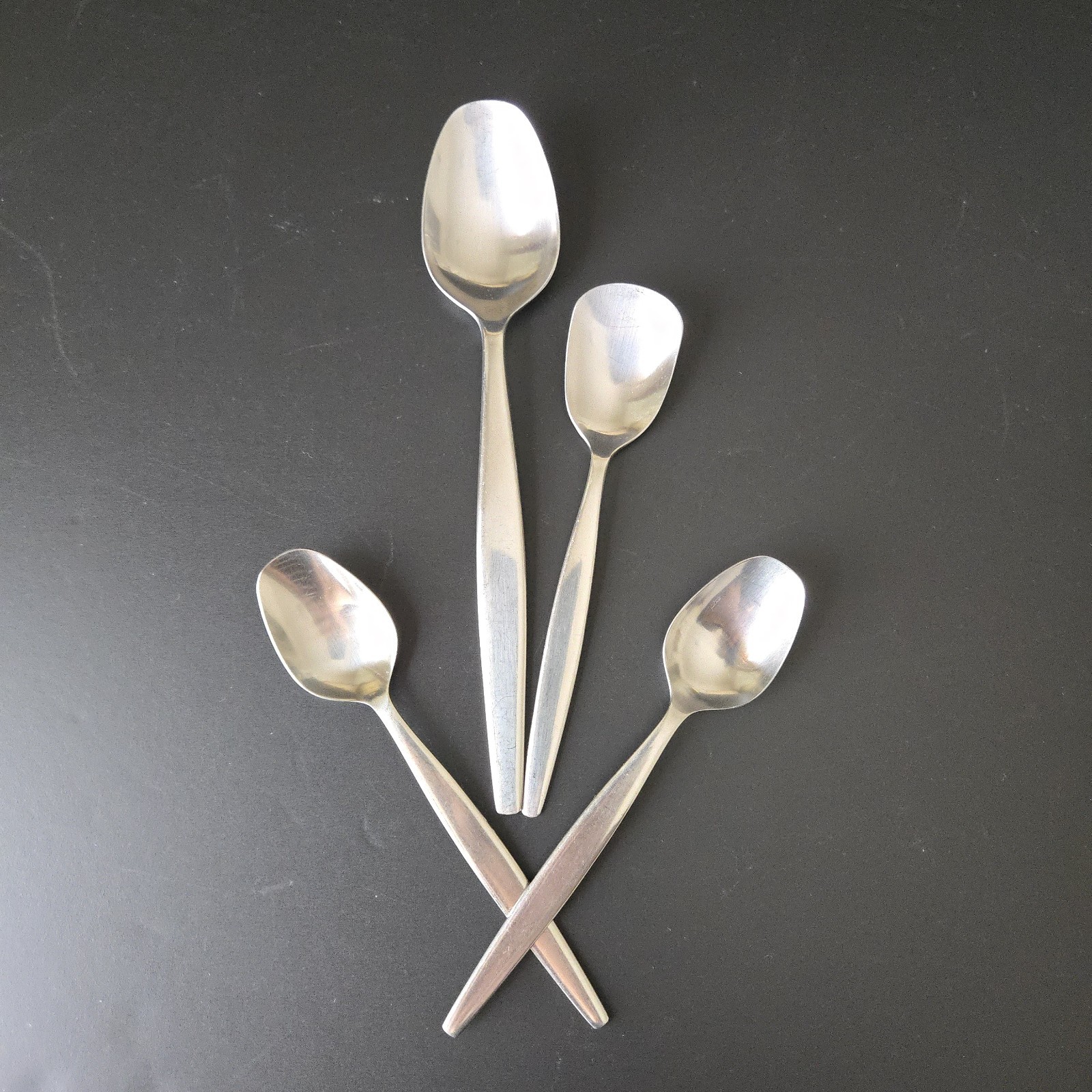 25 pc GENSE FOCUS Stainless Flatware Sweden Folke Arstrom MCM 50s Satin Lot
