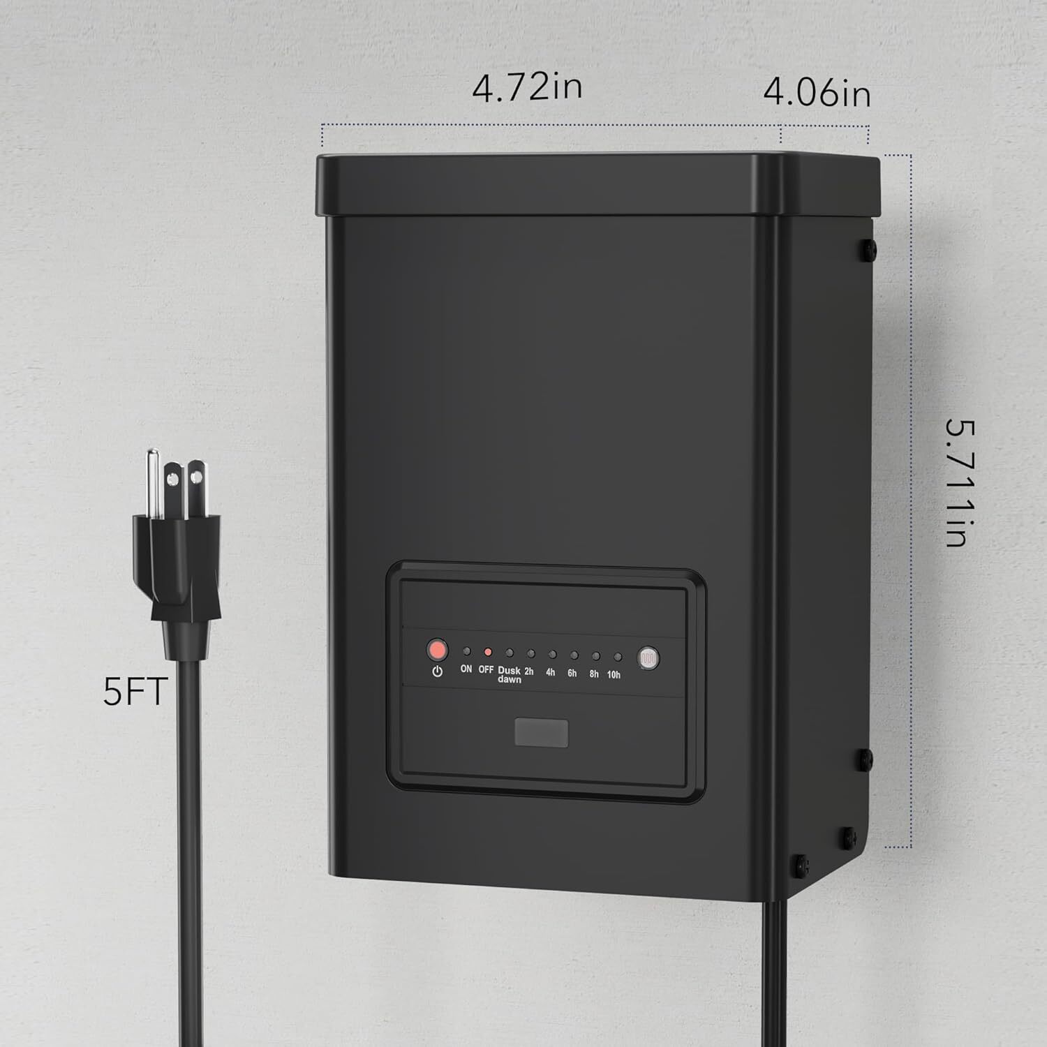 60-300W Low Voltage Landscape Transformer with Countdown Timer & Photocell