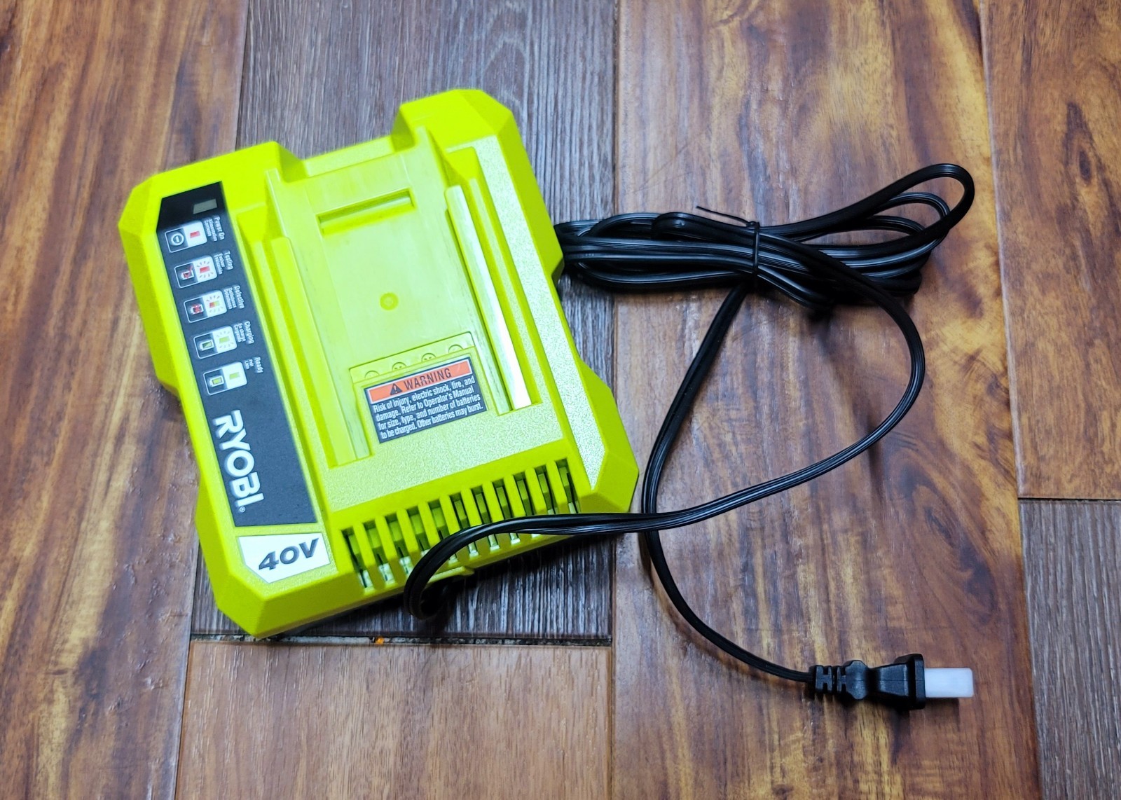 NEW Ryobi 0P401 40V Lithium-Ion Battery Fast Charger Compact Heavy Duty Genuine