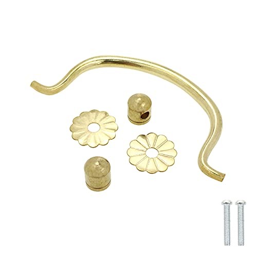 4pcs Antique Bail Pulls 4.17 Inch Cabinet Pulls Brass 4.17″ Hole distance Gold