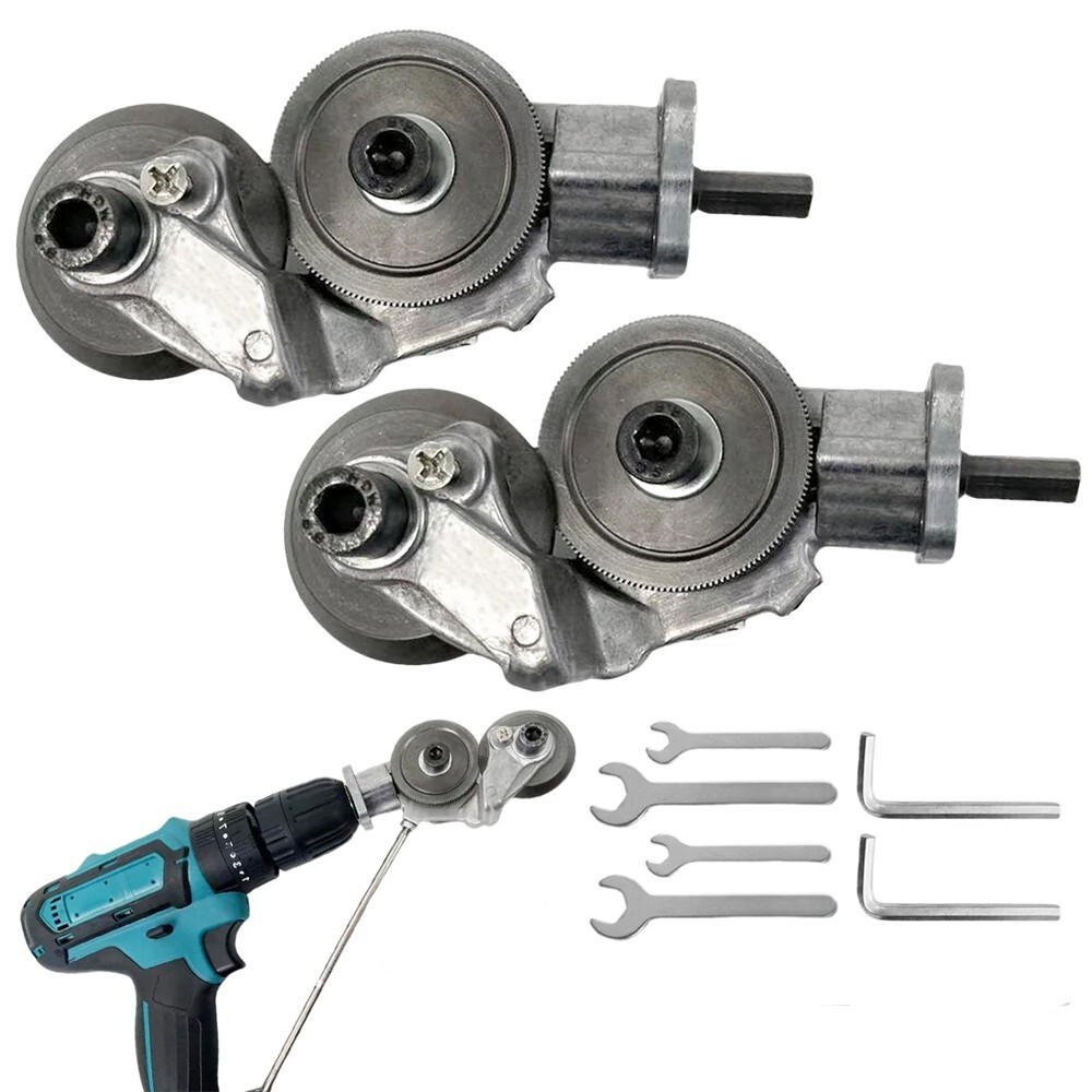 2PACKS Electric Drill Shears Plate Cutter Attachment Sheet Cutter Nibbler Saw