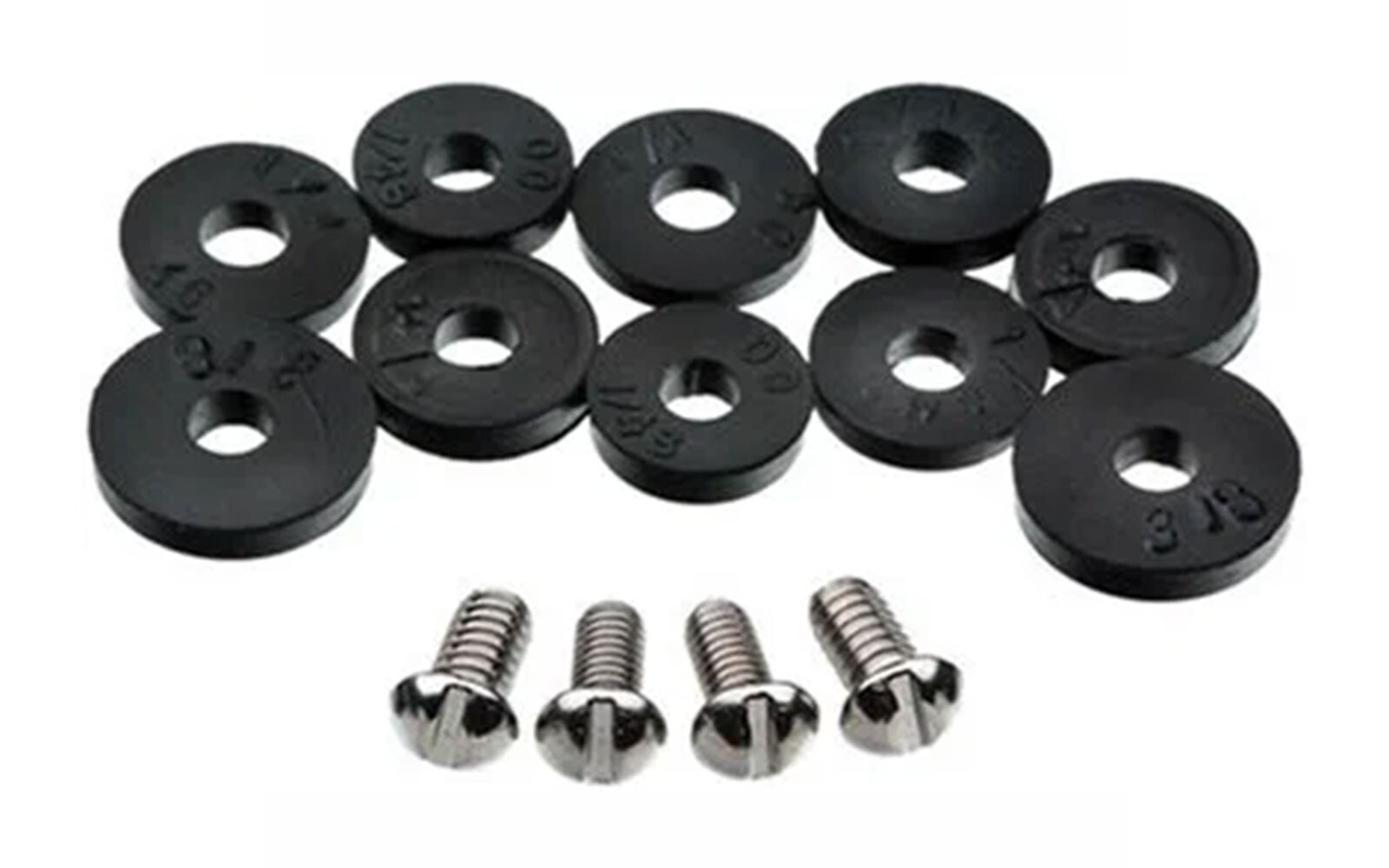 Flat Washer Assortment, for Use with Quick-Opening Style Faucets, Black, 80790