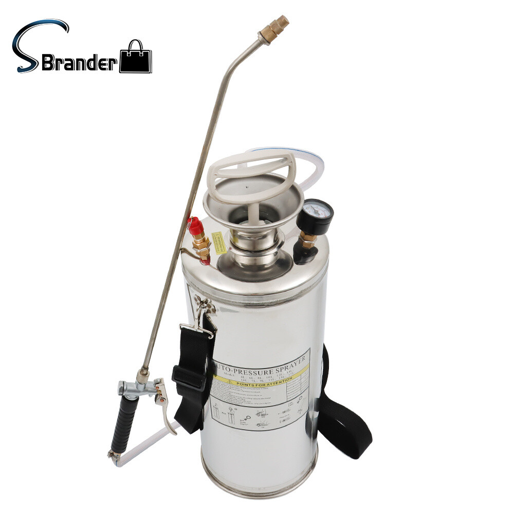 High Quality 2 Gallon Pump Sprayer Stainless Steel Sprayer With Reinforced Hose
