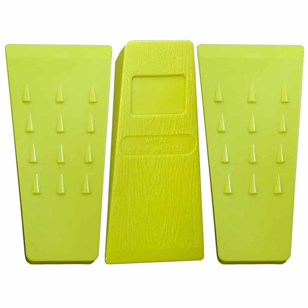3 Pack 5.5″ Tree Felling Wedge Logging Bucking Falling ABS Plastic (Green)