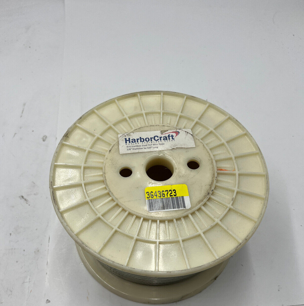 500FT HarborCraft Wire Rope Cable 1/8” D X 500’ L 316 Stainless Steel 7×7