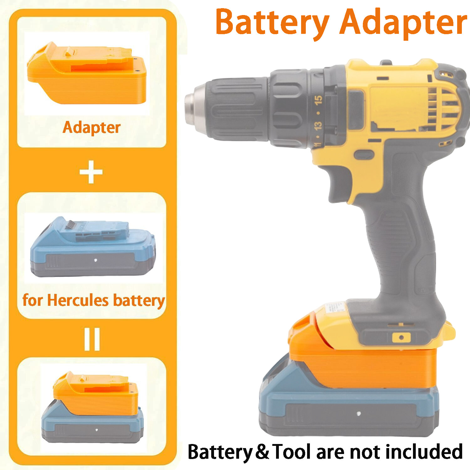 Adapter For Hercules 20V Li-ion Battery to For Dewalt 20V Cordless Tools US New