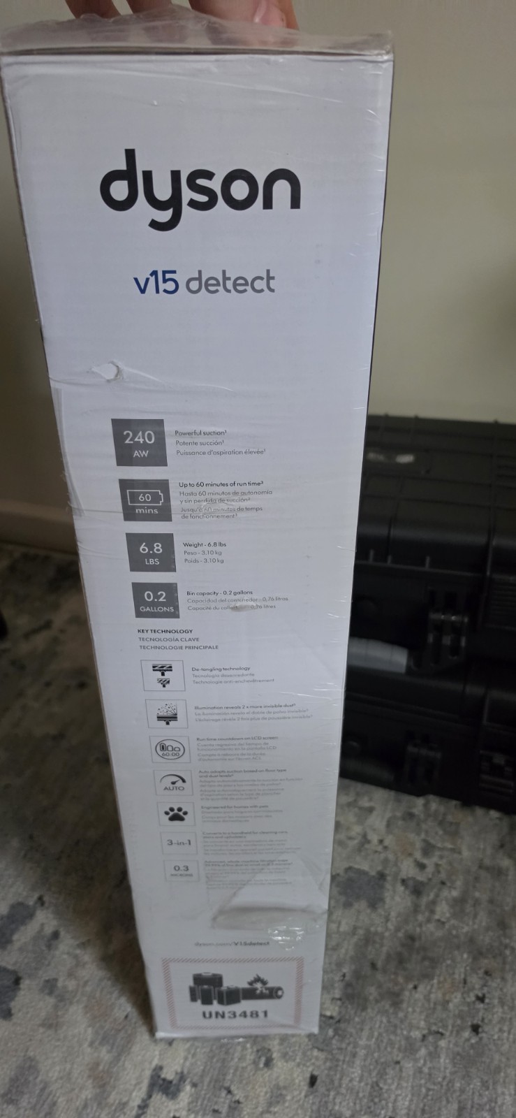 Dyson V15 Detect Cordless Stick Vacuum Cleaner Gold/Nickel