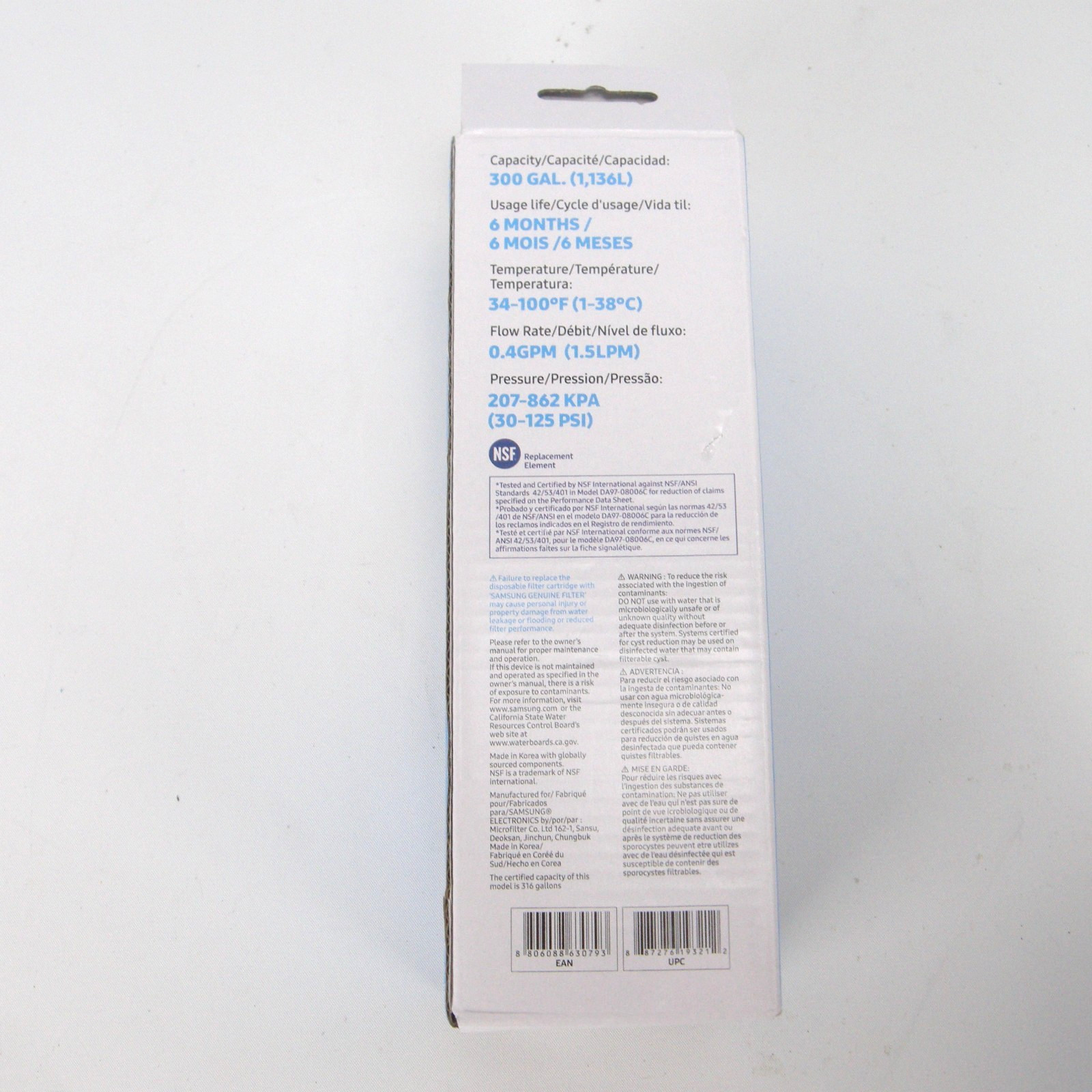 Samsung Genuine Water Filter 2 Pack For Refrigerator HAF-CIN/EXP DA29-00020B
