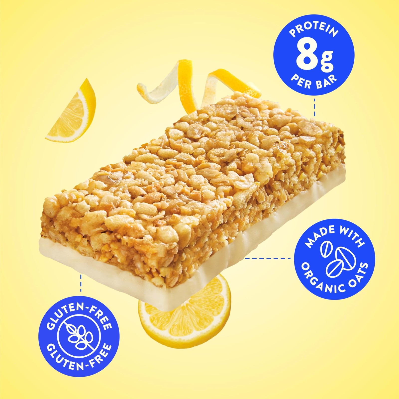 LUNA Bar – LemonZest Flavor – Gluten Free 12 Count (Pack of 1), Lemon Zest