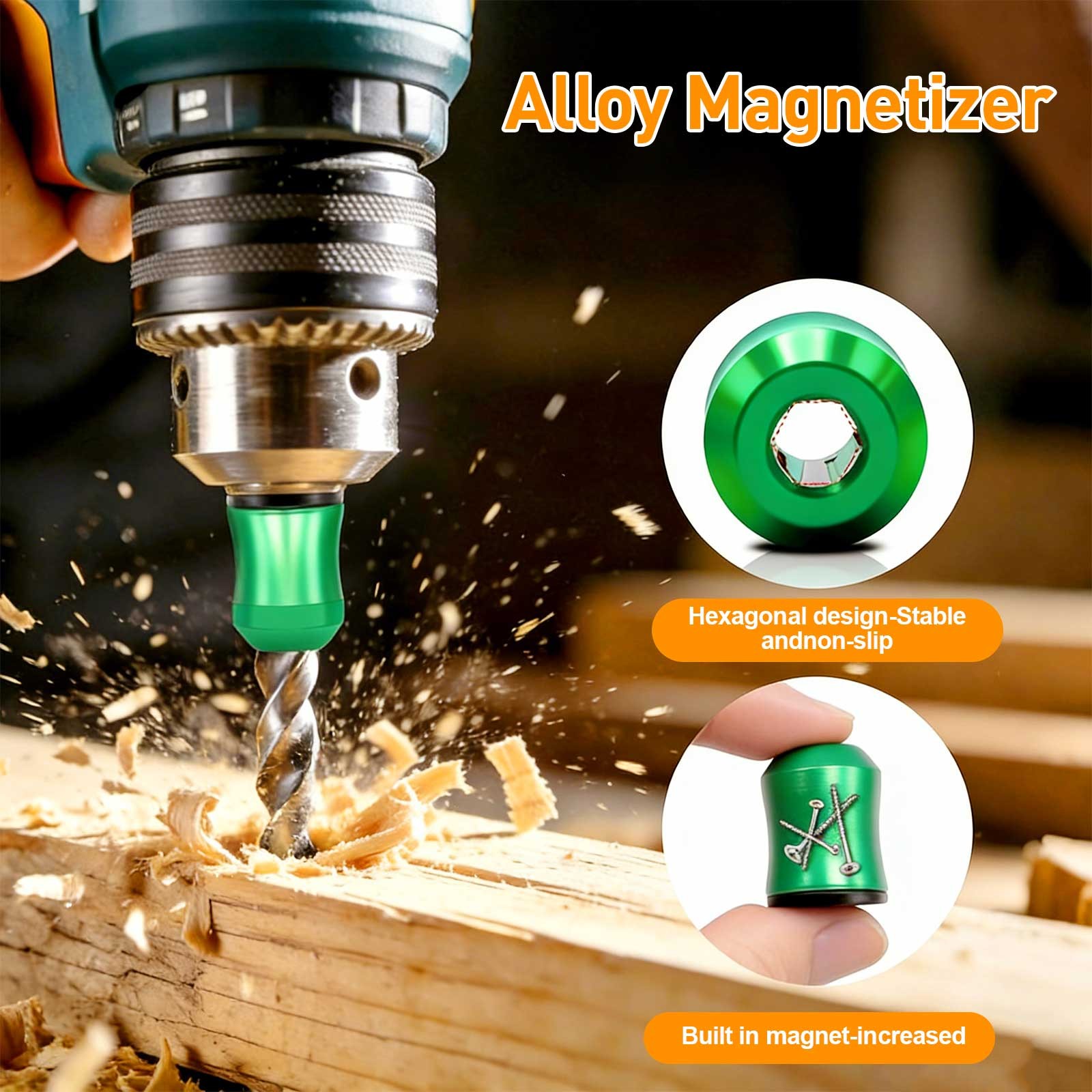 5x Magnetic Screw Ring Holder for Drill Bit & Screwdriver Strong Grip Anti-Slip