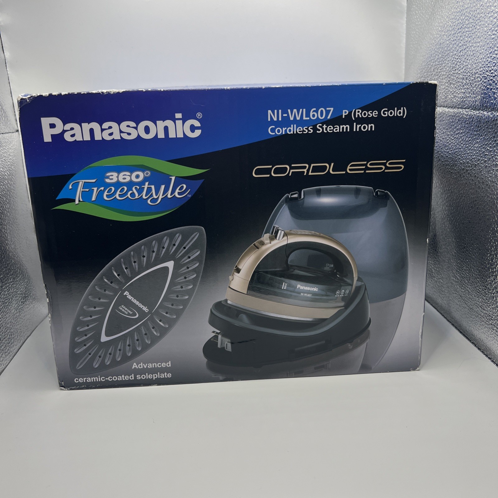 Panasonic 360 Freestyle Cordless Iron New Sealed NI-WL607 Rose Gold