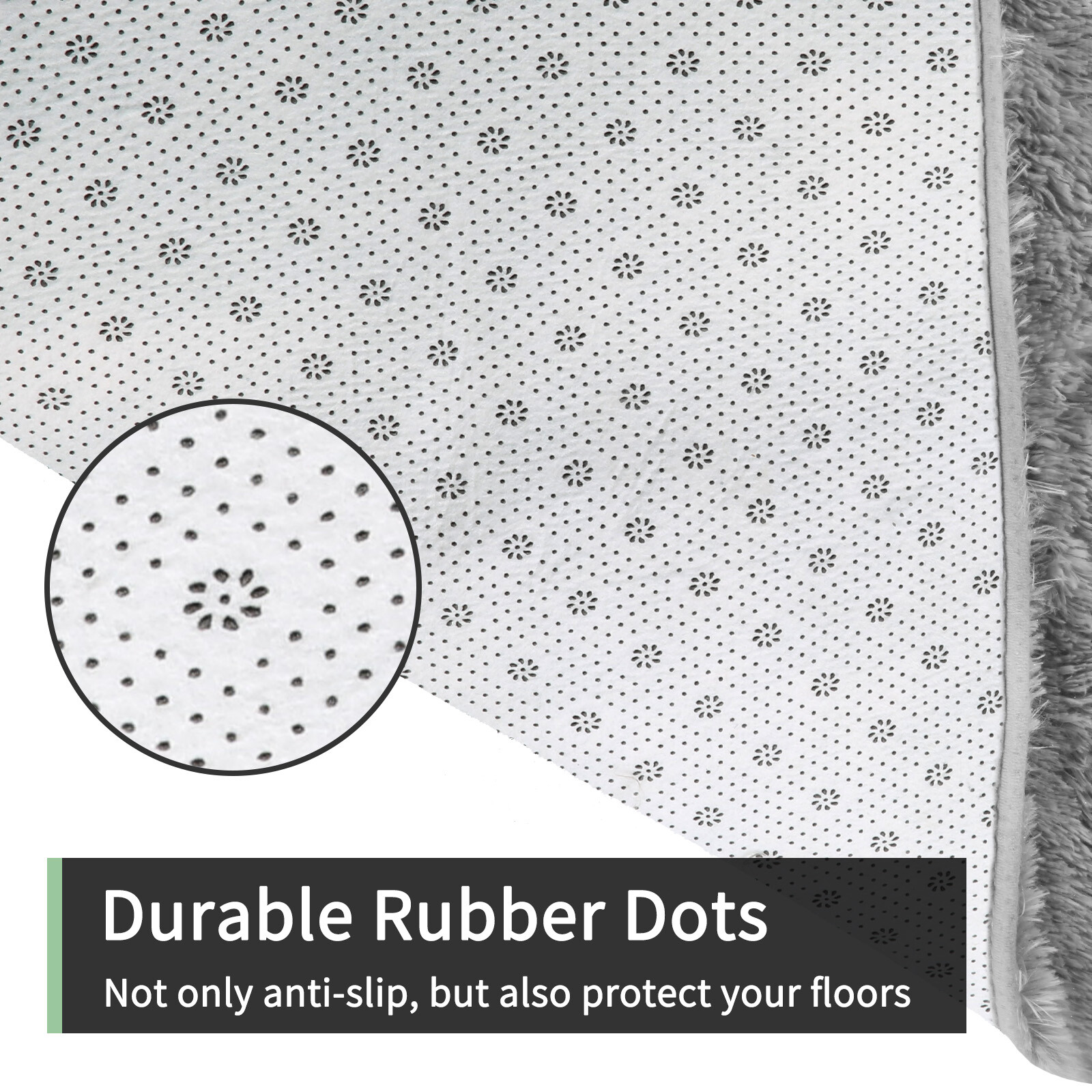Large Size Shaggy Fluffy Area Rugs Carpets for Living room Bedroom Grey Lantern