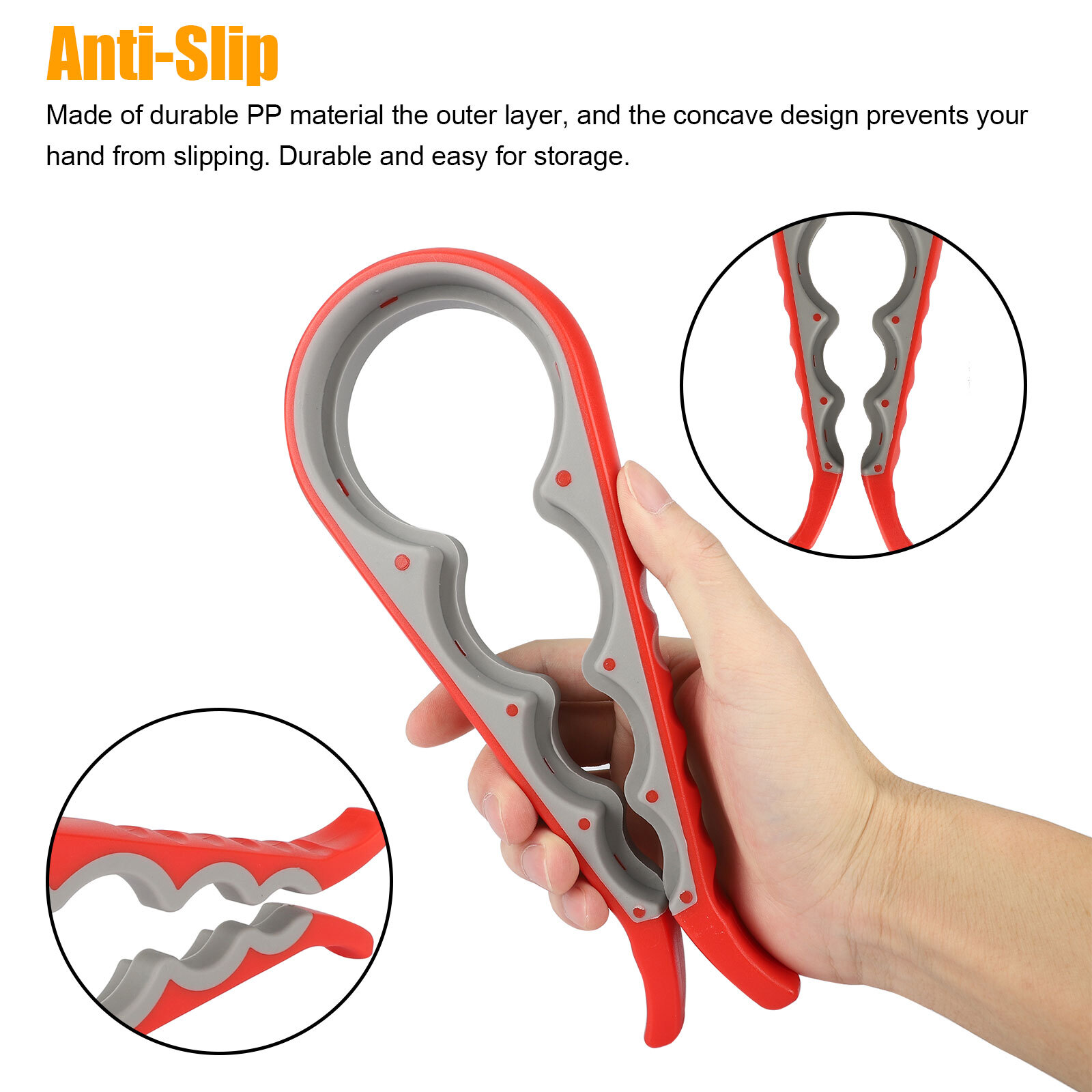 Jar Opener Rubber 4 In 1 Quick Lid Bottle Cap Grip Twister Remover Kitchen Tool