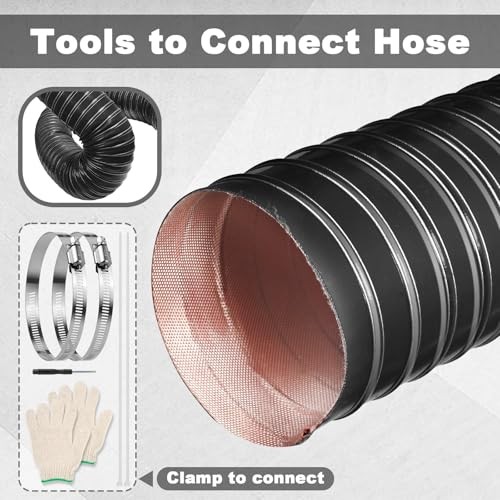 3.5in Automotive Air Duct Hose, Length 1 Meter-3.3ft, 3.5in-3.3FT-1M Black